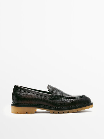 BROWN LEATHER LOAFERS