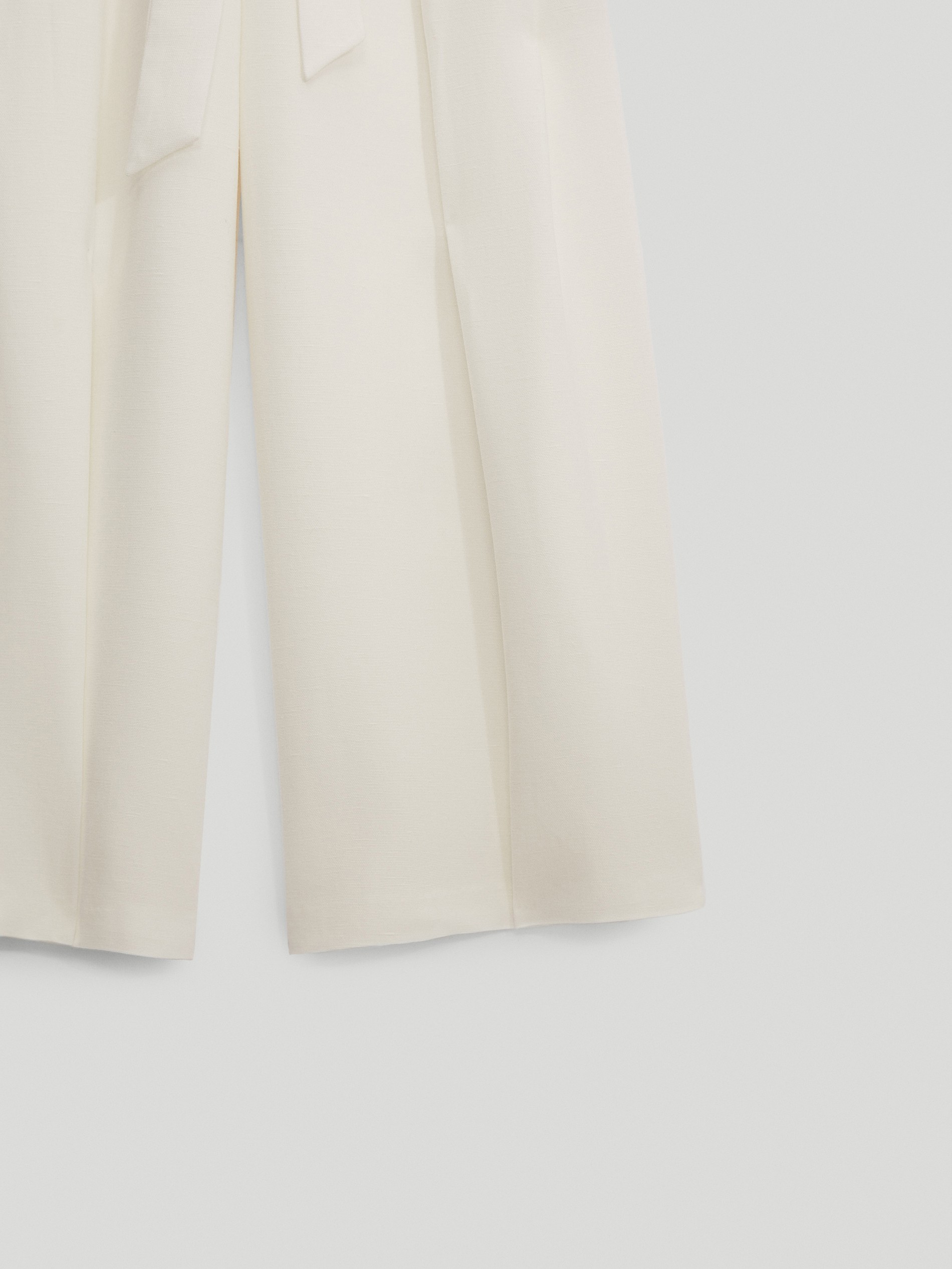 massimo dutti wide leg trousers