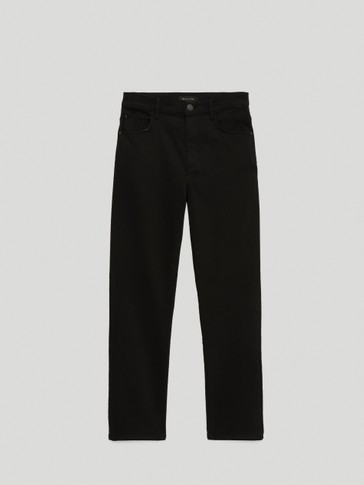 high rise skinny work pants