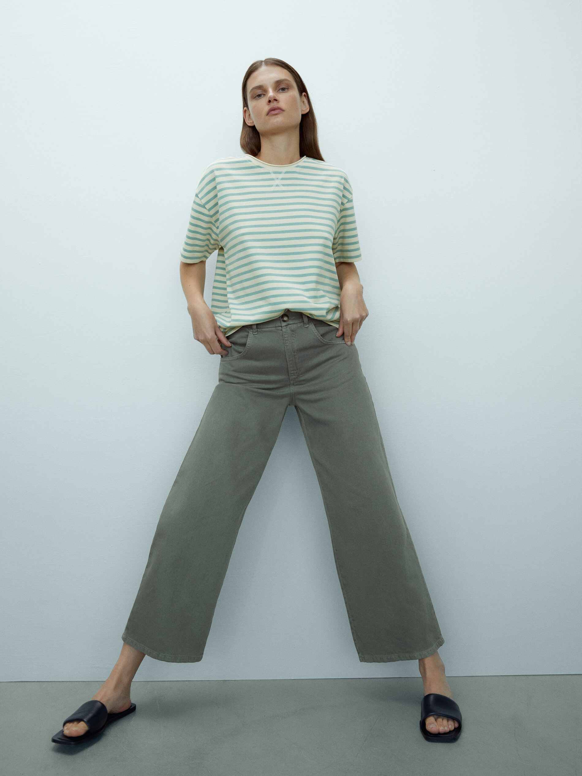 Wide-leg trousers - null - Massimo Dutti