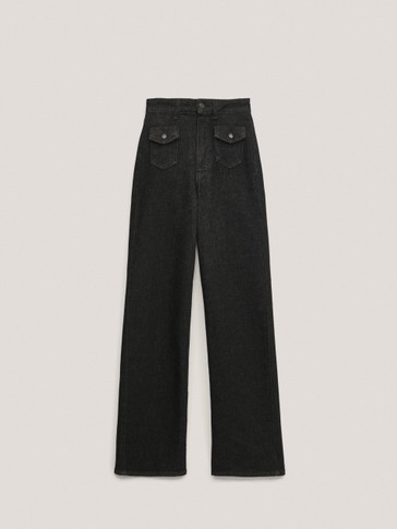 massimo dutti calças de ganga senhora