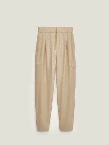 Jogging trousers with hem detail - null 