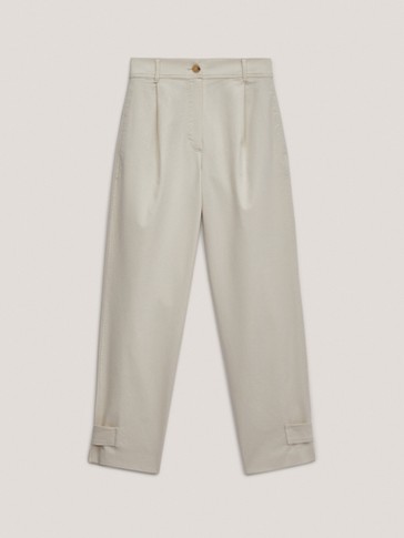 Massimo dutti white pants Clearance
