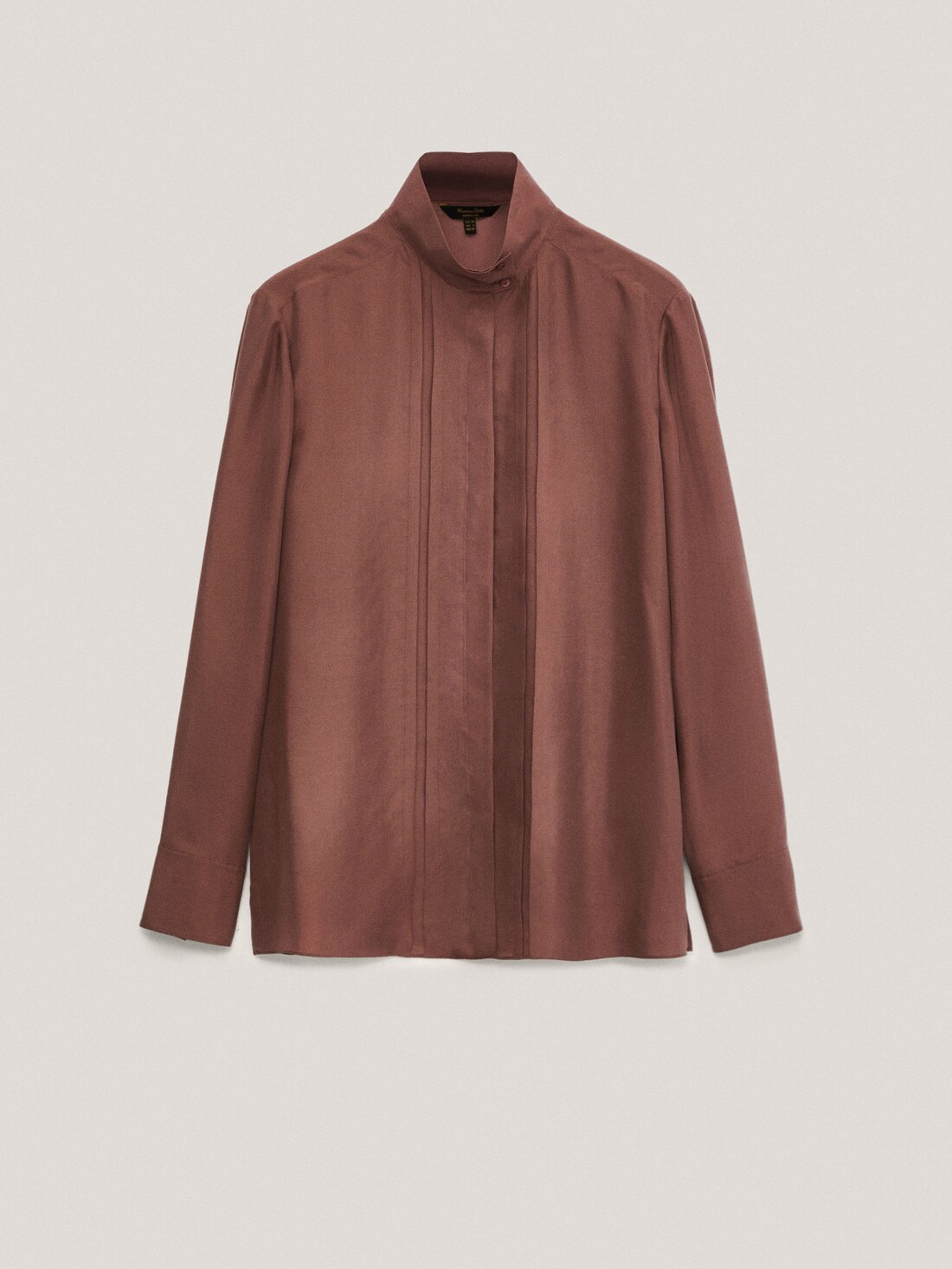 Пустыня Рубашка из шелка с воротником на пуговицах Massimo Dutti