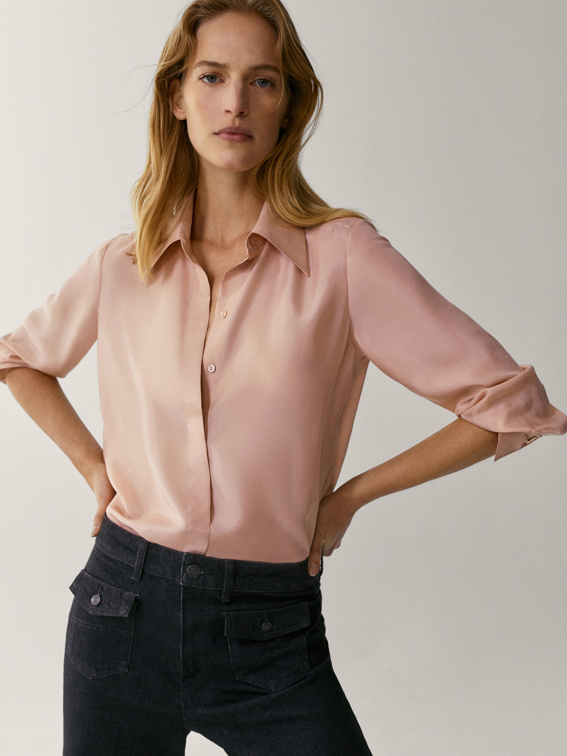 massimo dutti mulberry silk blouse