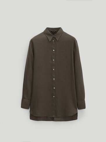 massimo dutti camicie lino
