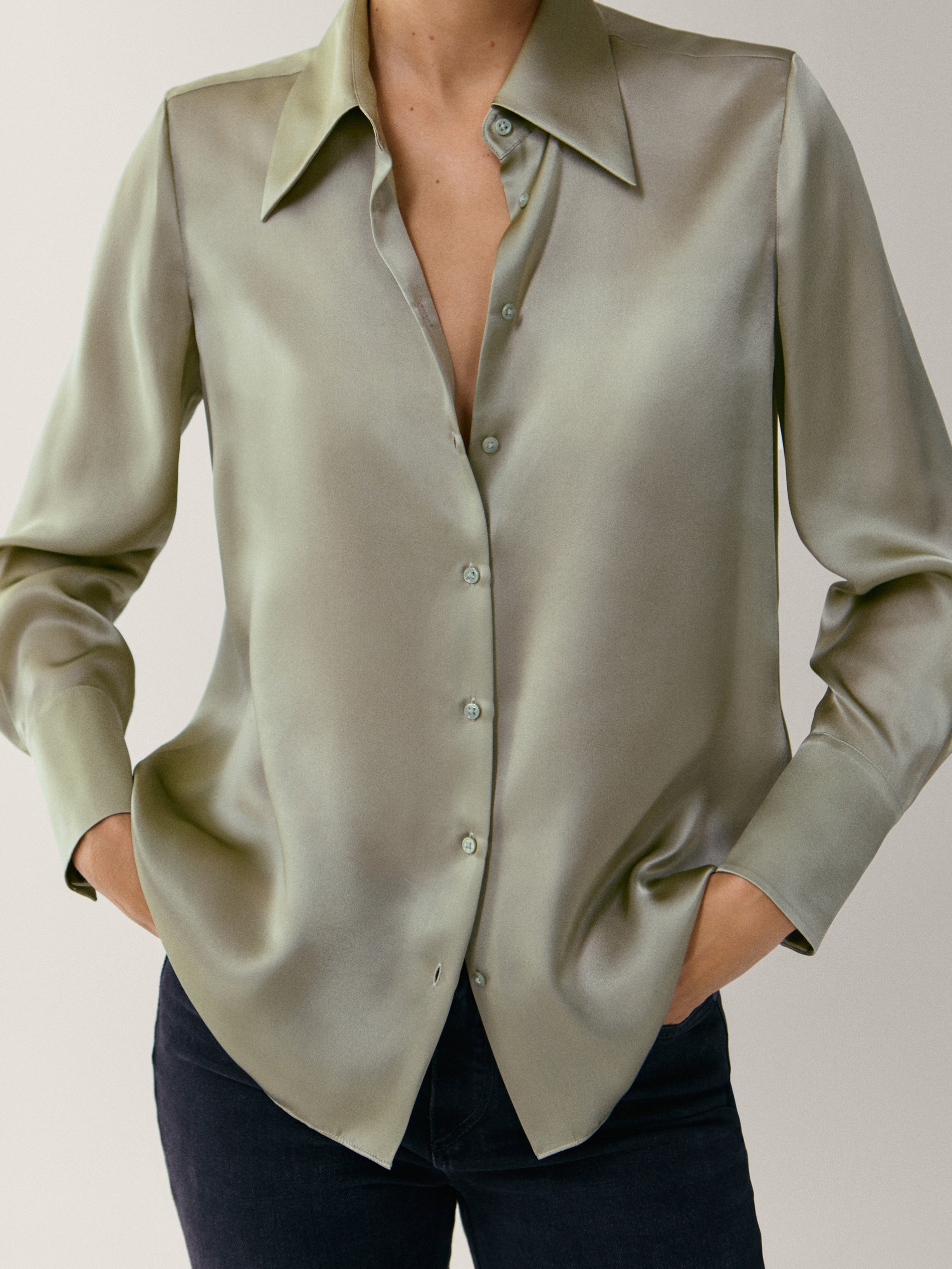 massimo dutti mulberry silk blouse