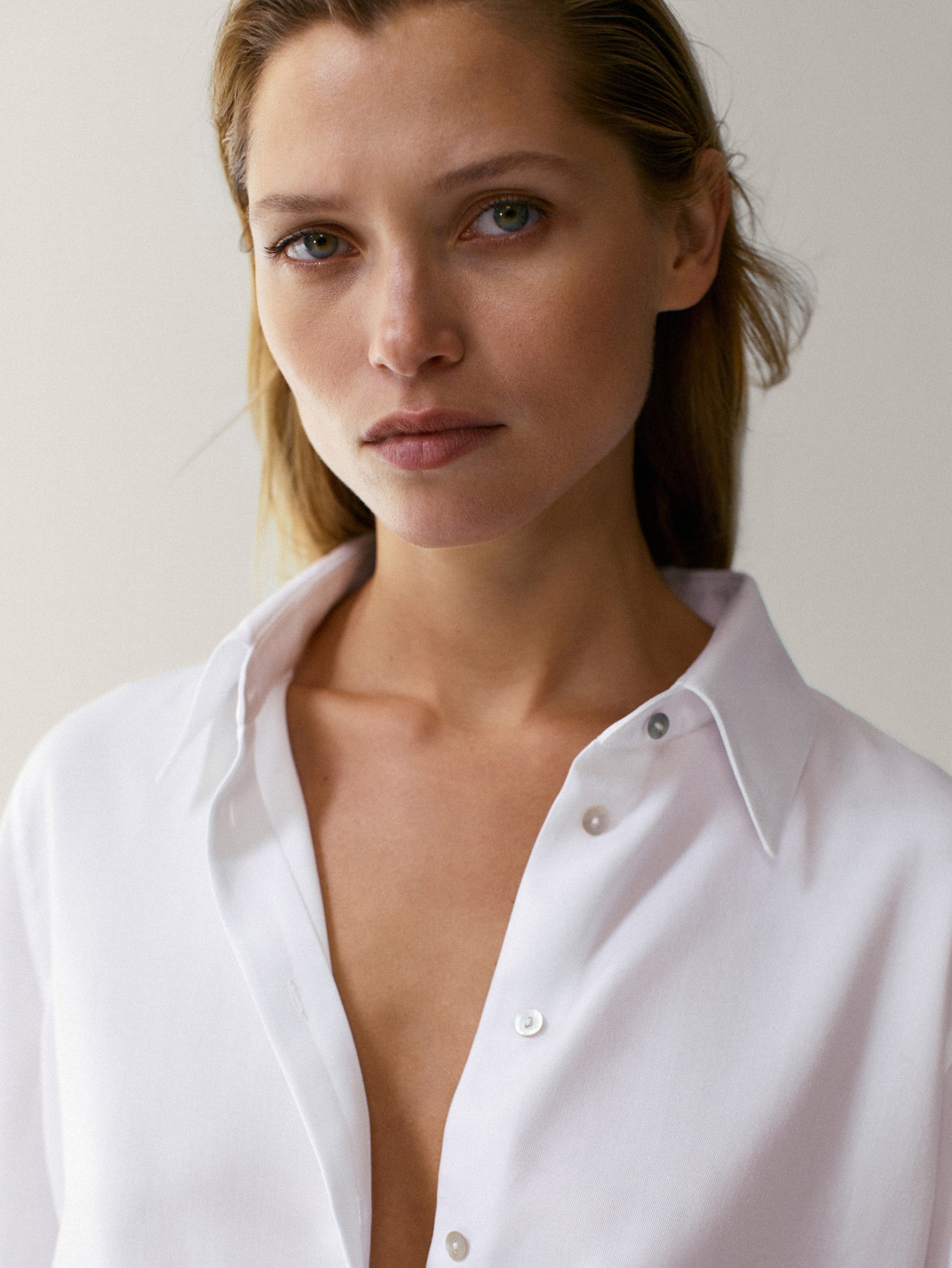 massimo dutti lyocell shirt