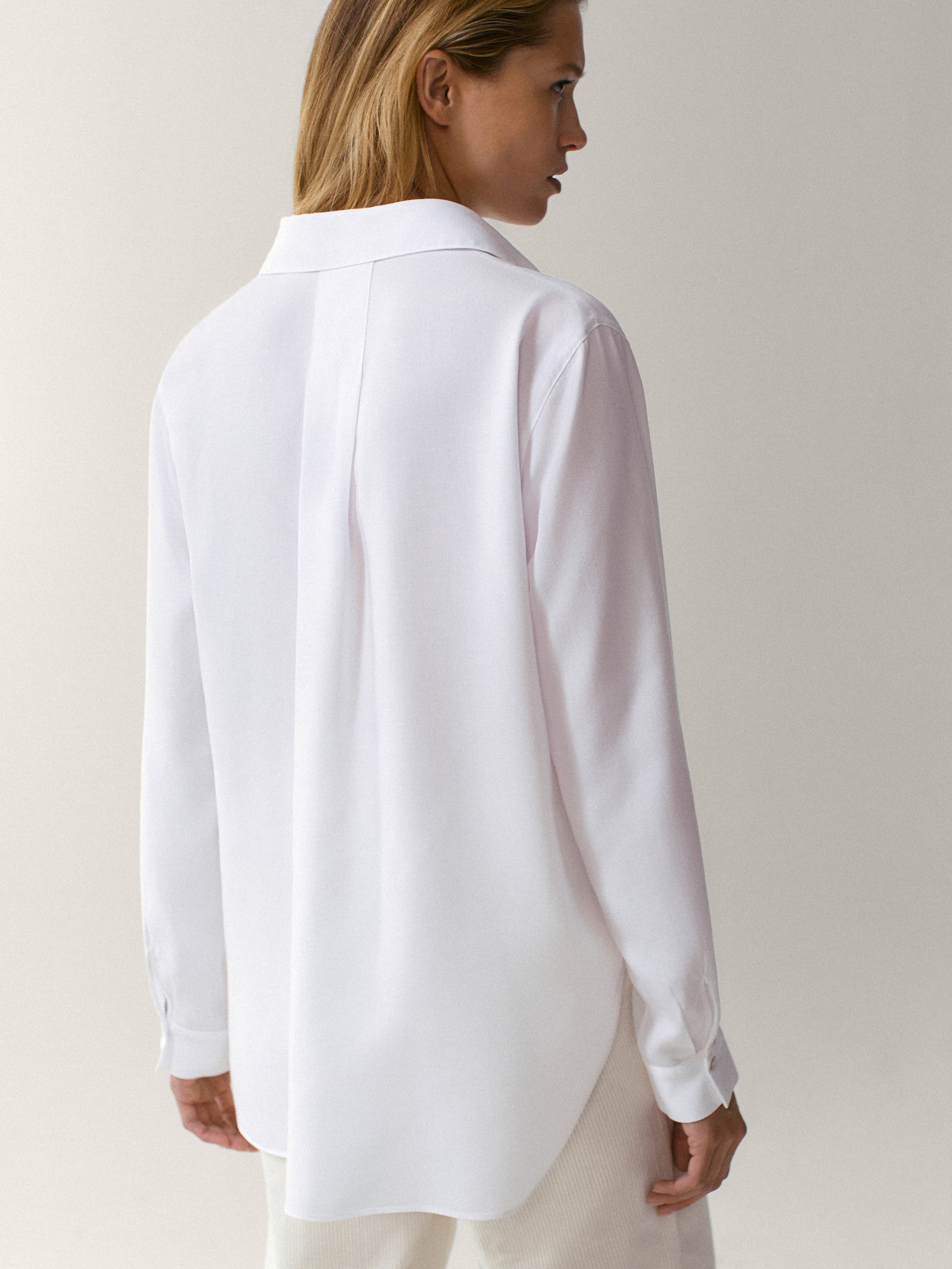 massimo dutti lyocell shirt