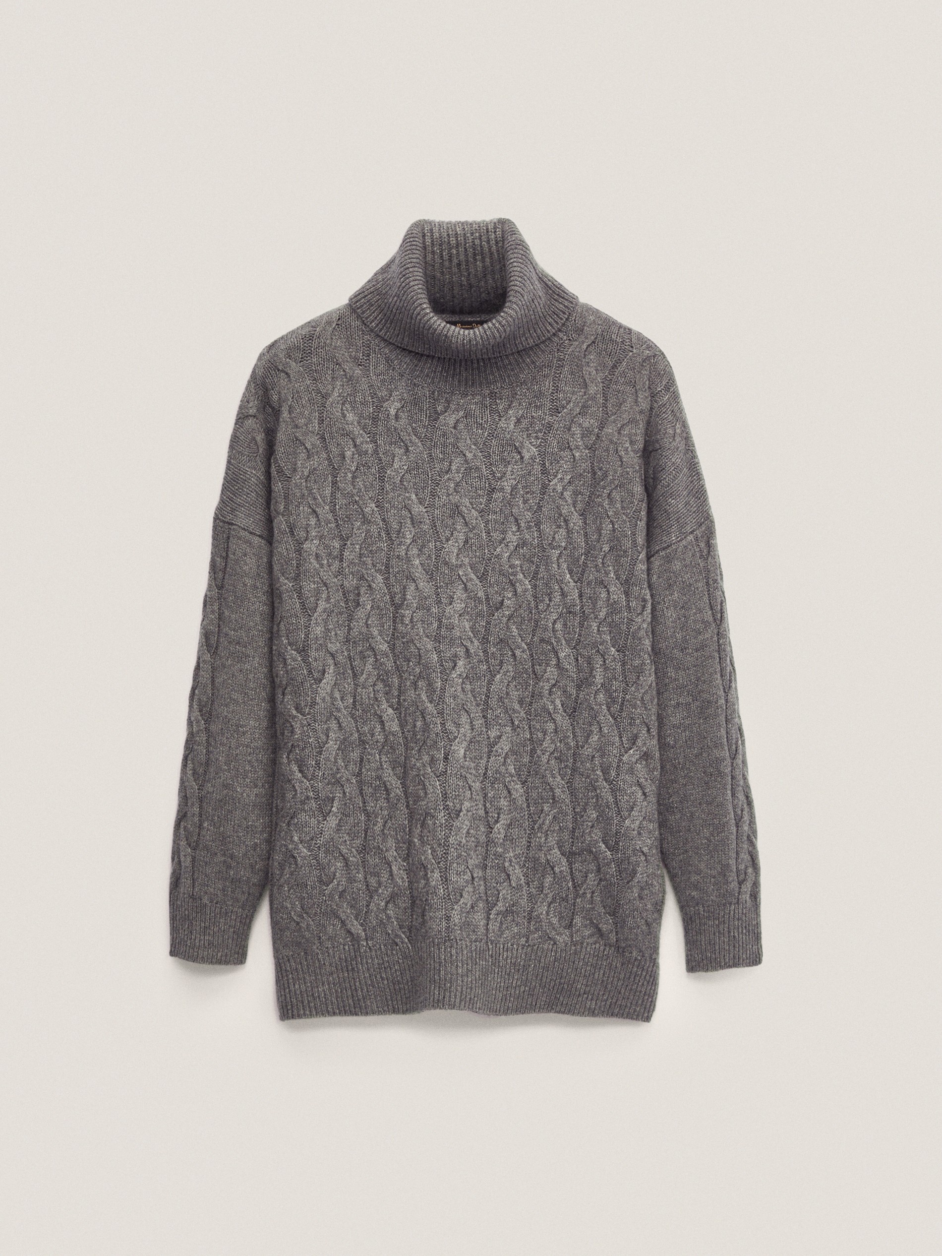 massimo dutti cable knit sweater