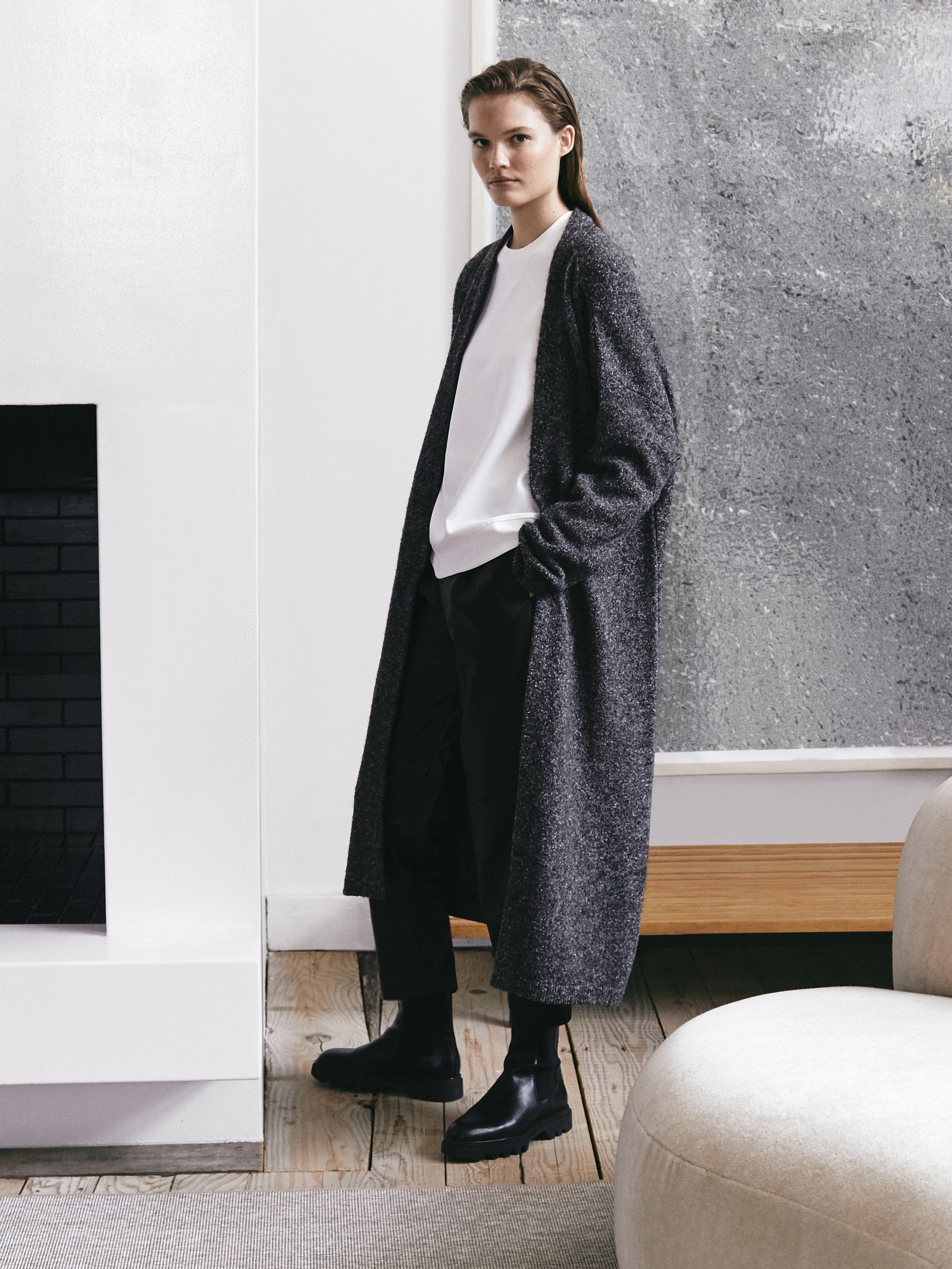 longline open cardigan