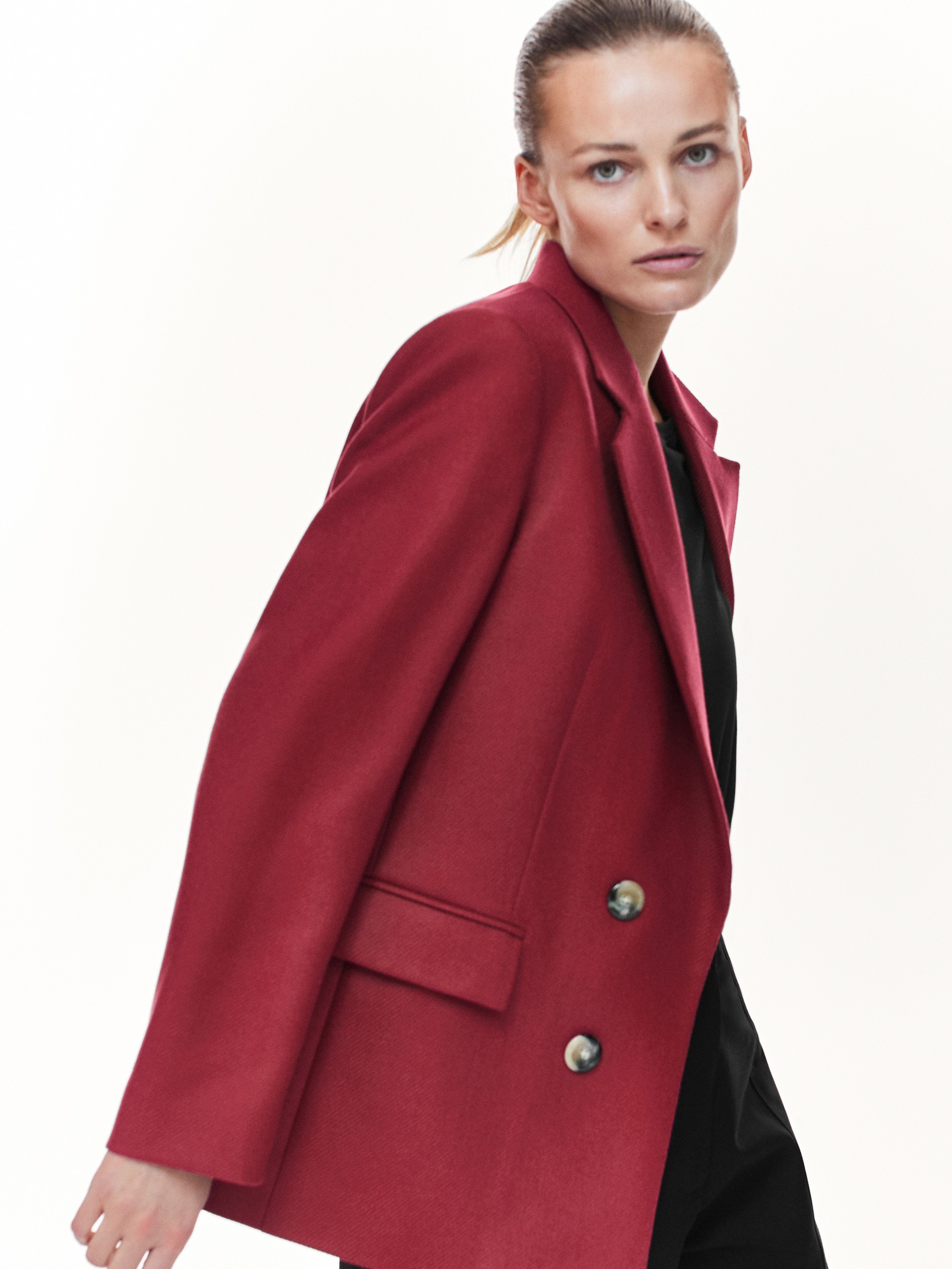【新品】赤　ジャケット　マッシモデュッティ　レッド　テーラード風 Massimo Dutti Red Blazer 2025 | www.sfk.lv