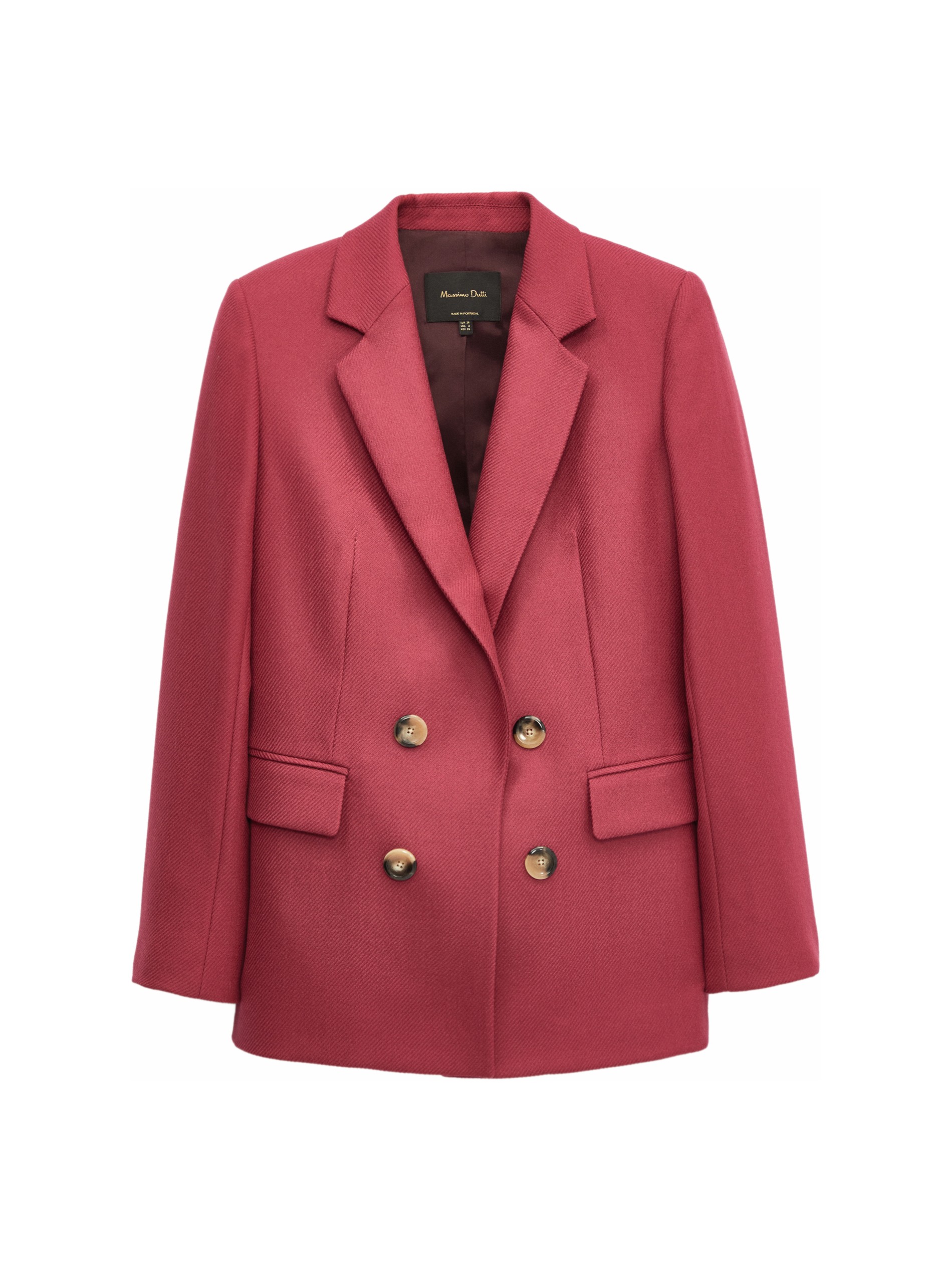 massimo dutti pink coat