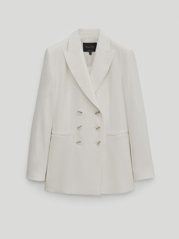 massimo dutti double breasted coat