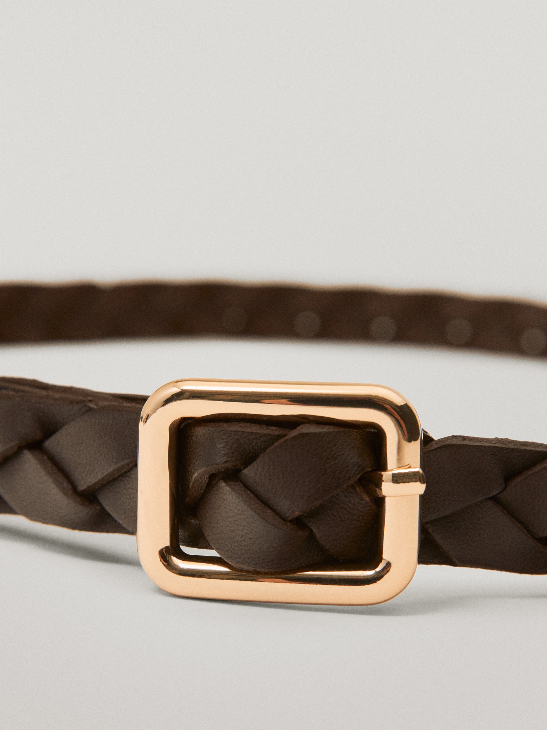 massimo dutti braided belt