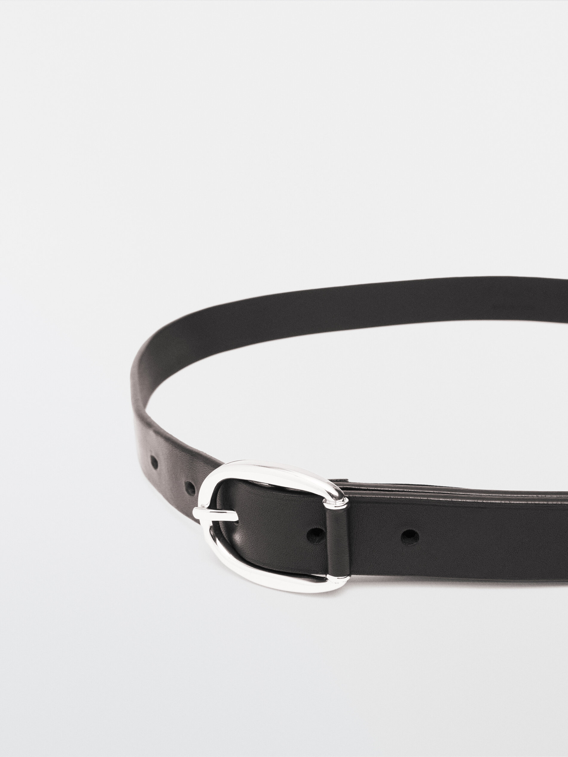 double buckle black belt