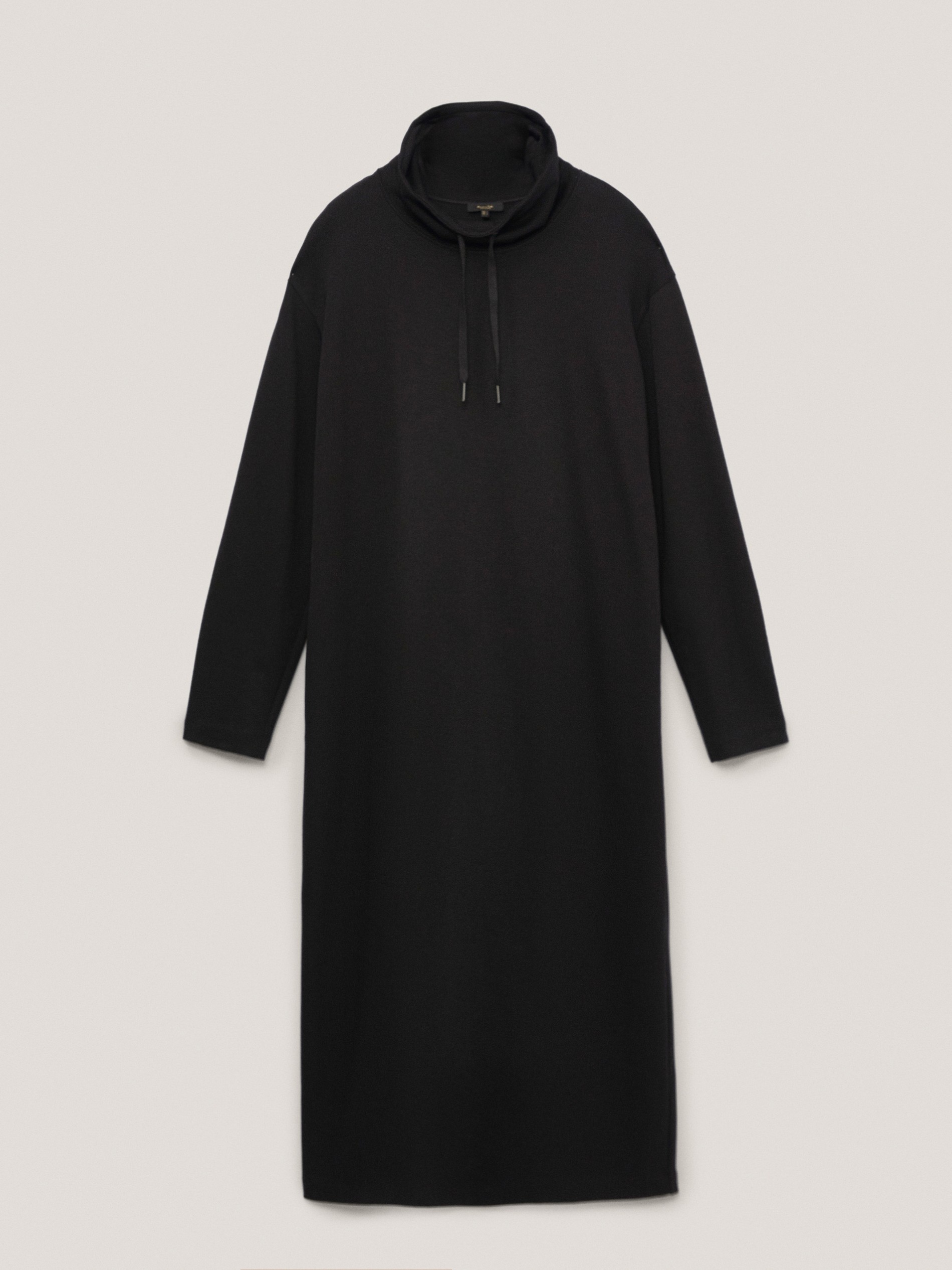 massimo dutti high neck dress with belt