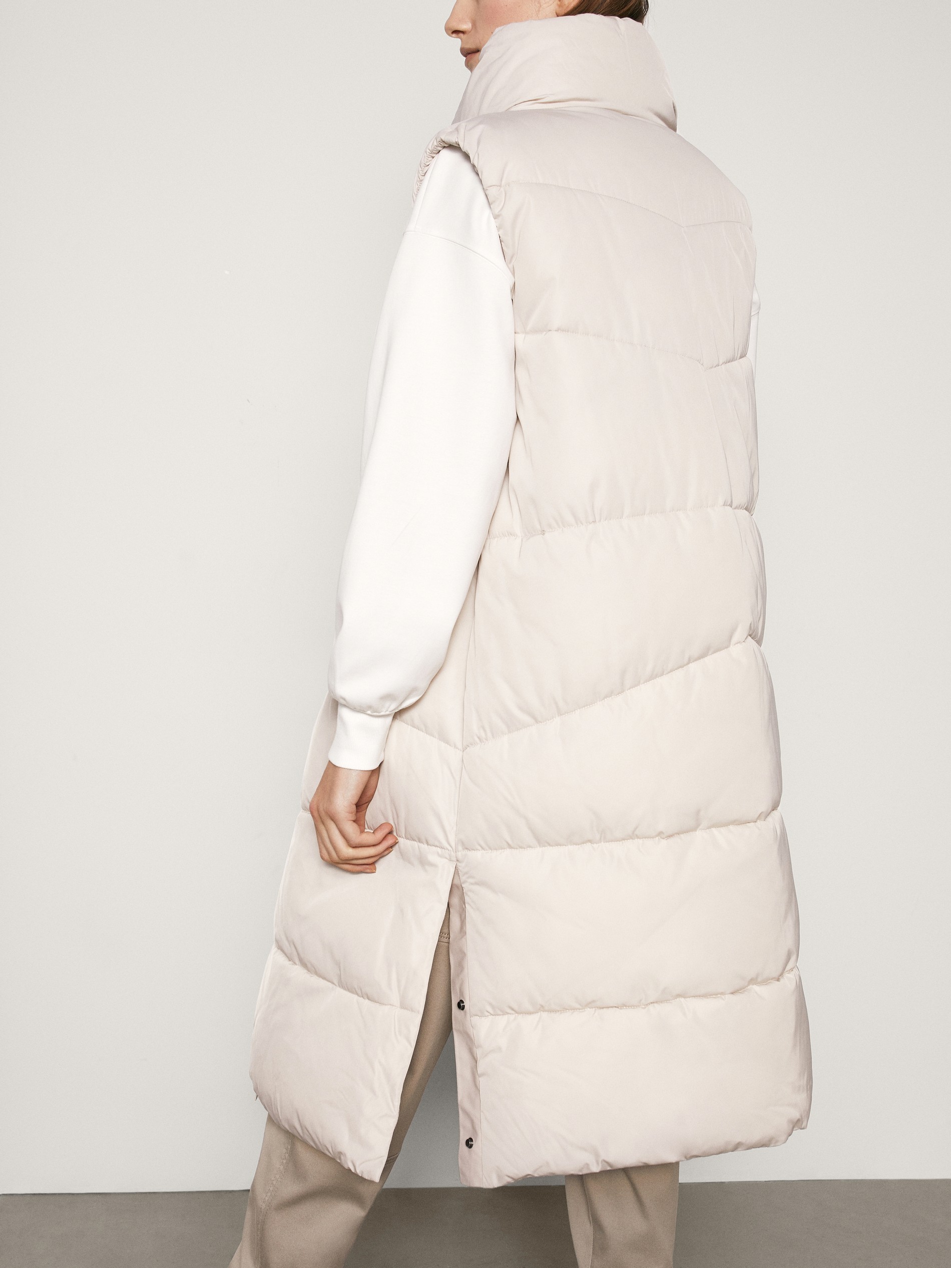 long puffer gillet