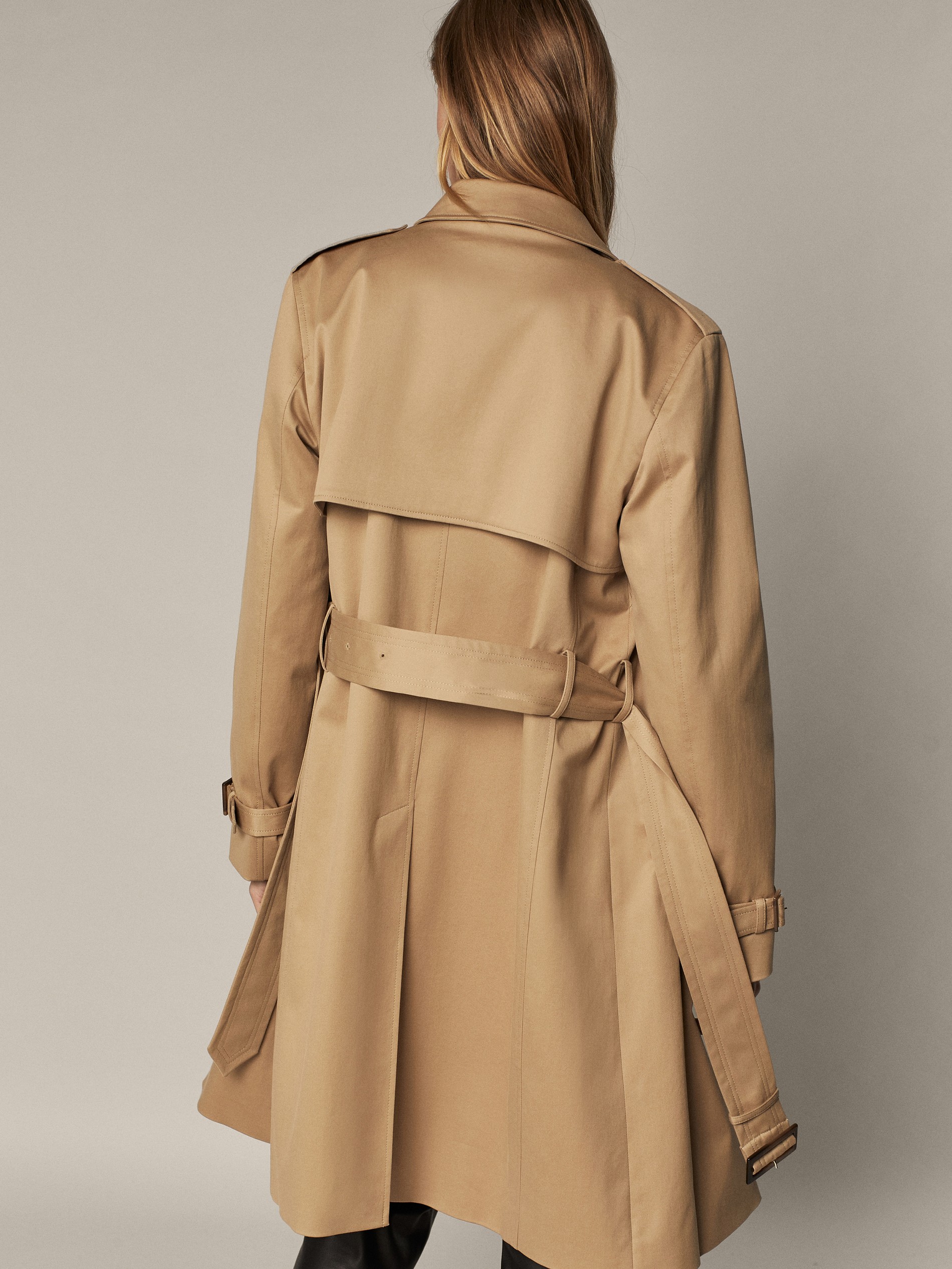massimo dutti women's trench coat