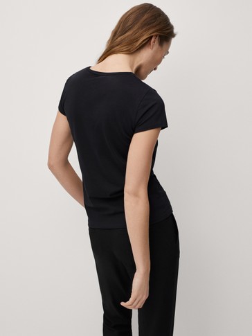 MAGLIETTA COTONE BASIC - Women - Massimo Dutti