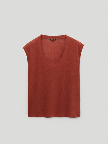 massimo dutti sleeveless top