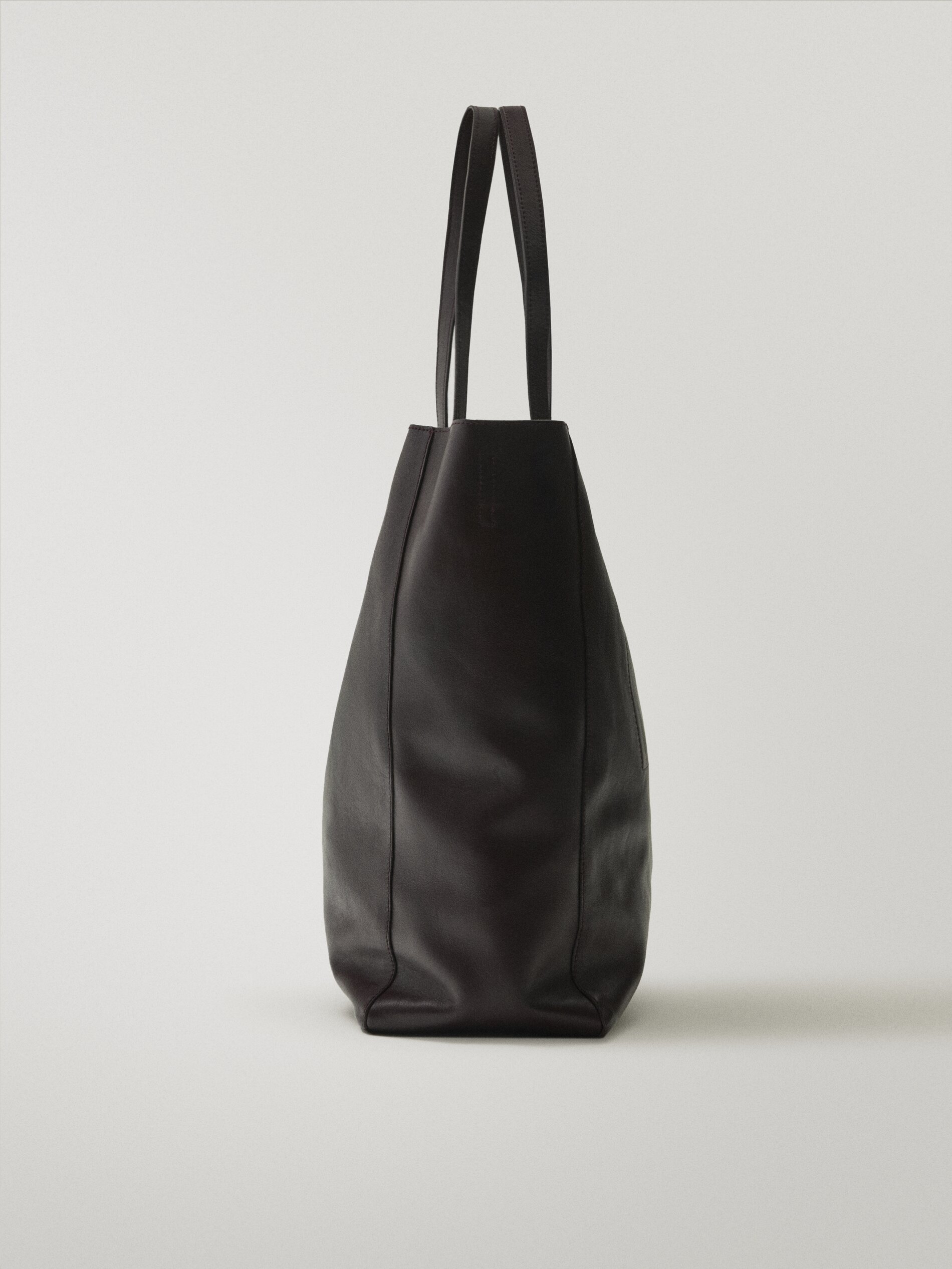 massimo dutti nappa tote bag
