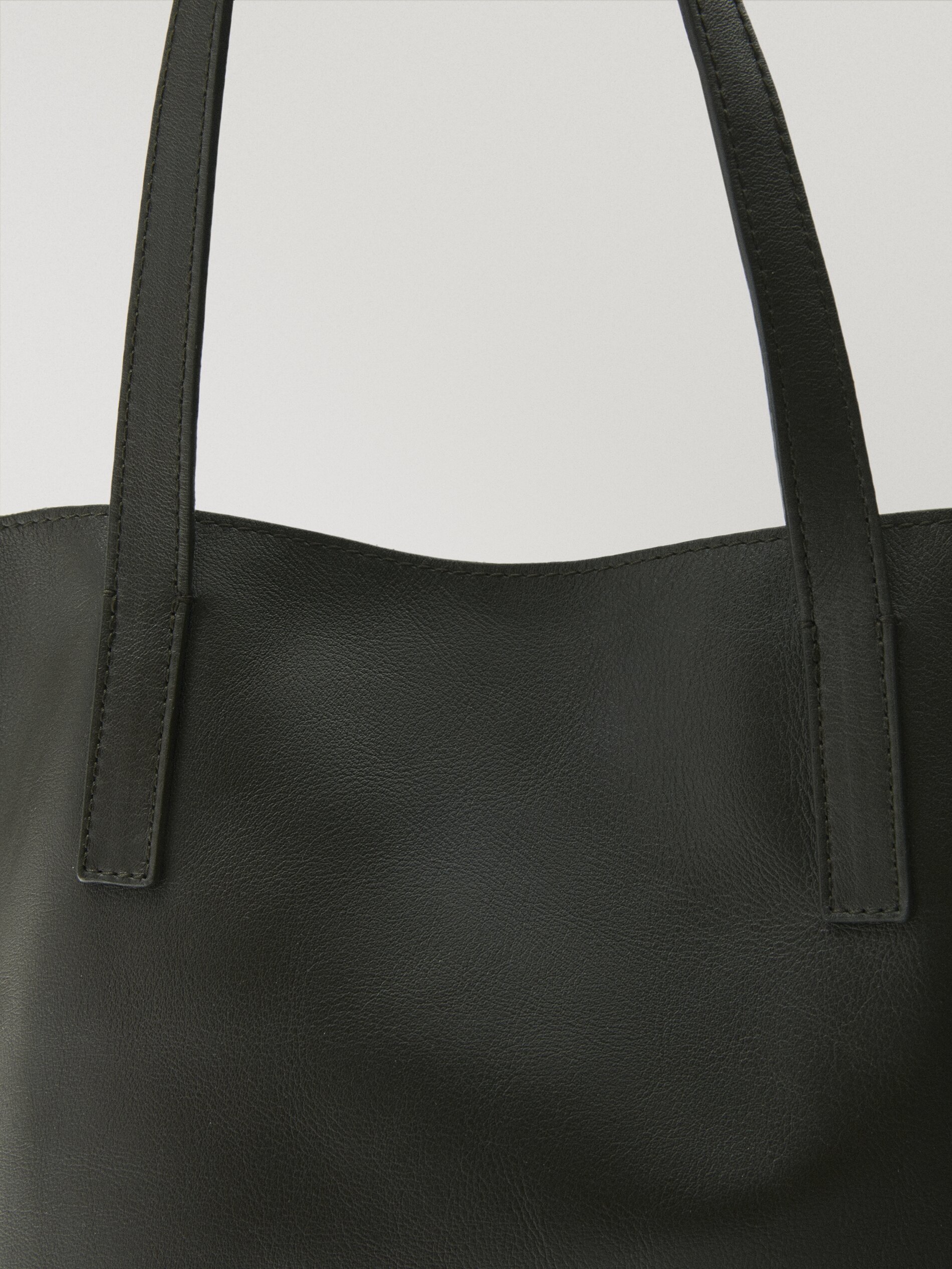 massimo dutti nappa tote bag
