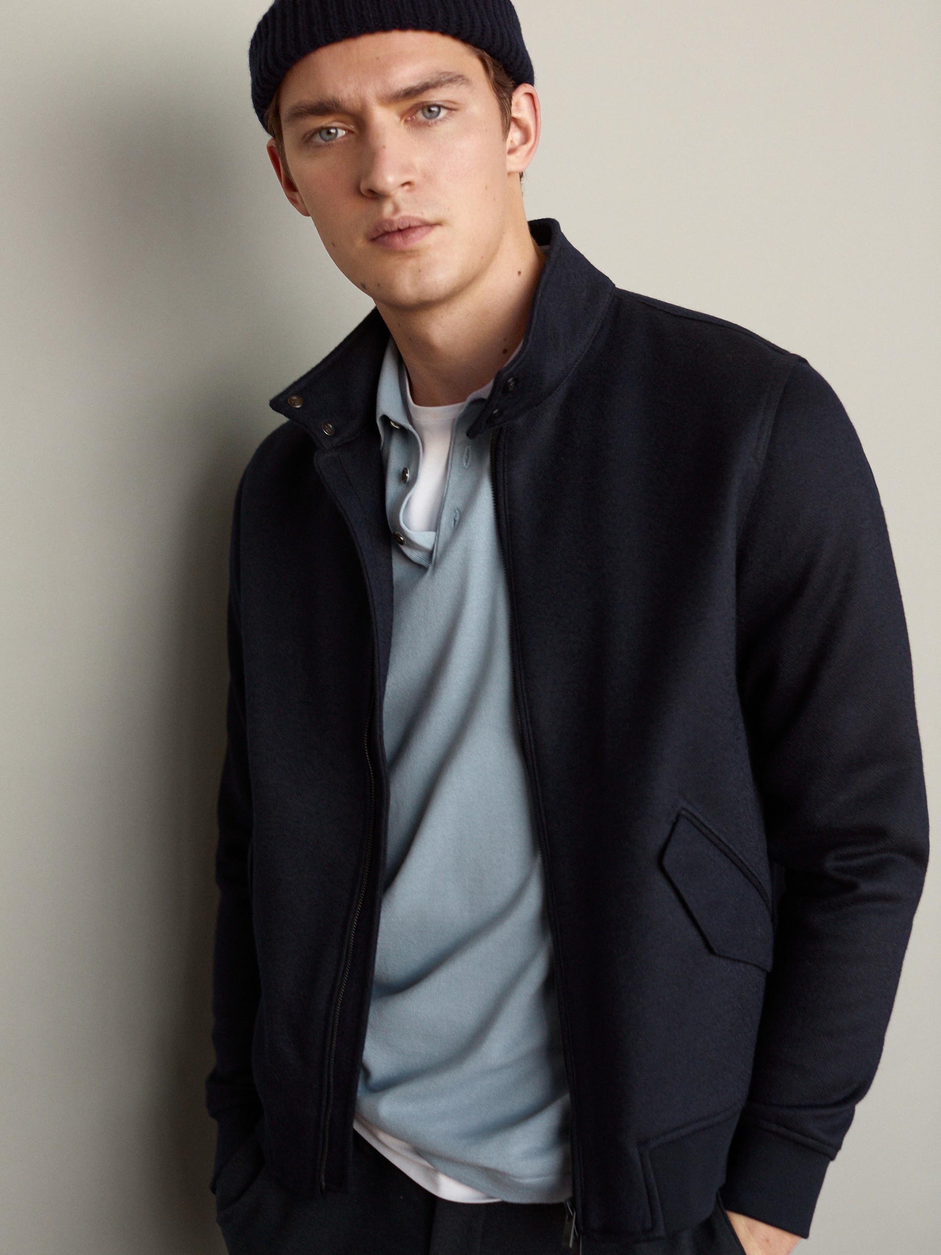massimo dutti blue jacket