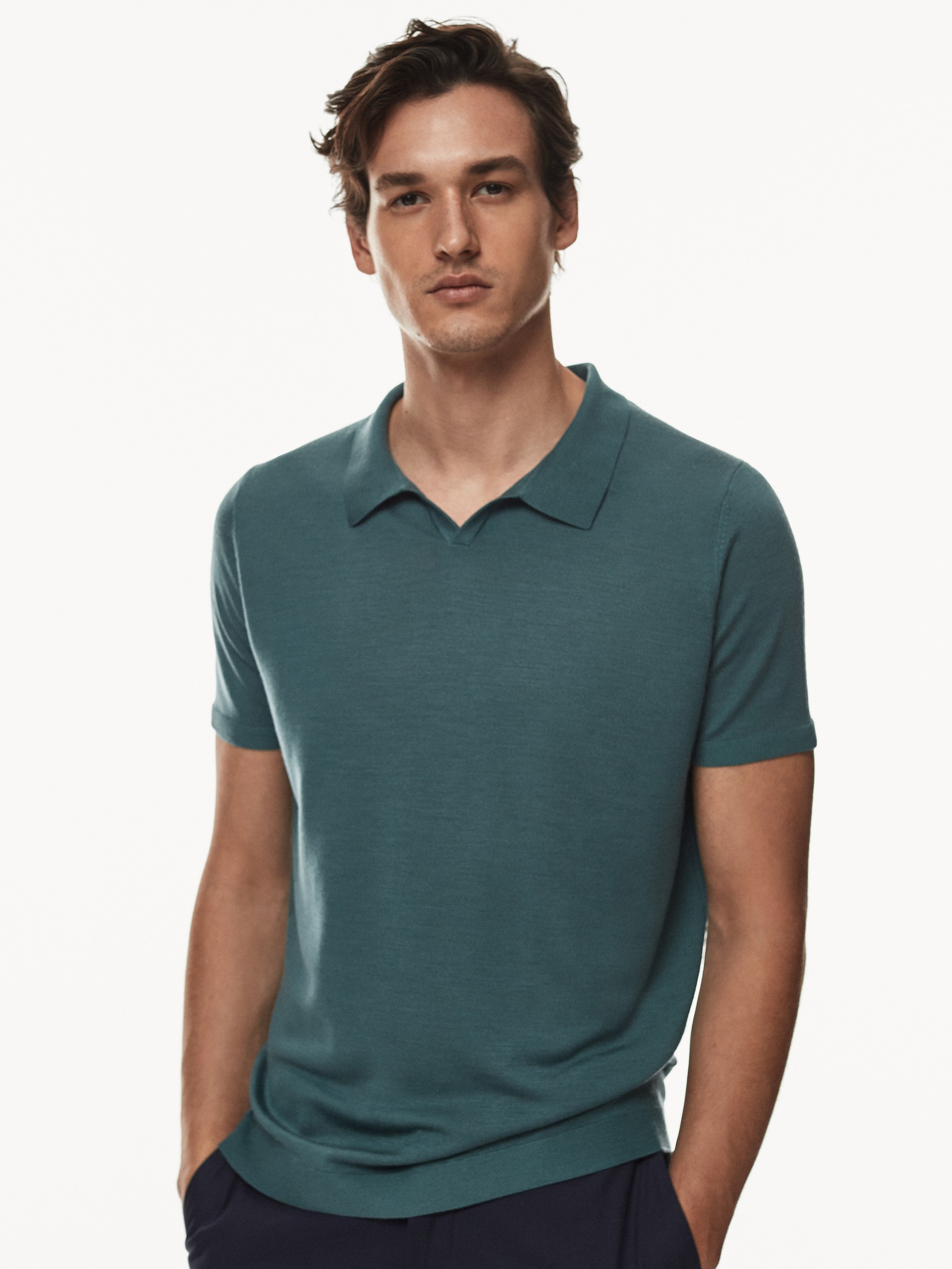 short sleeve polo sweater mens