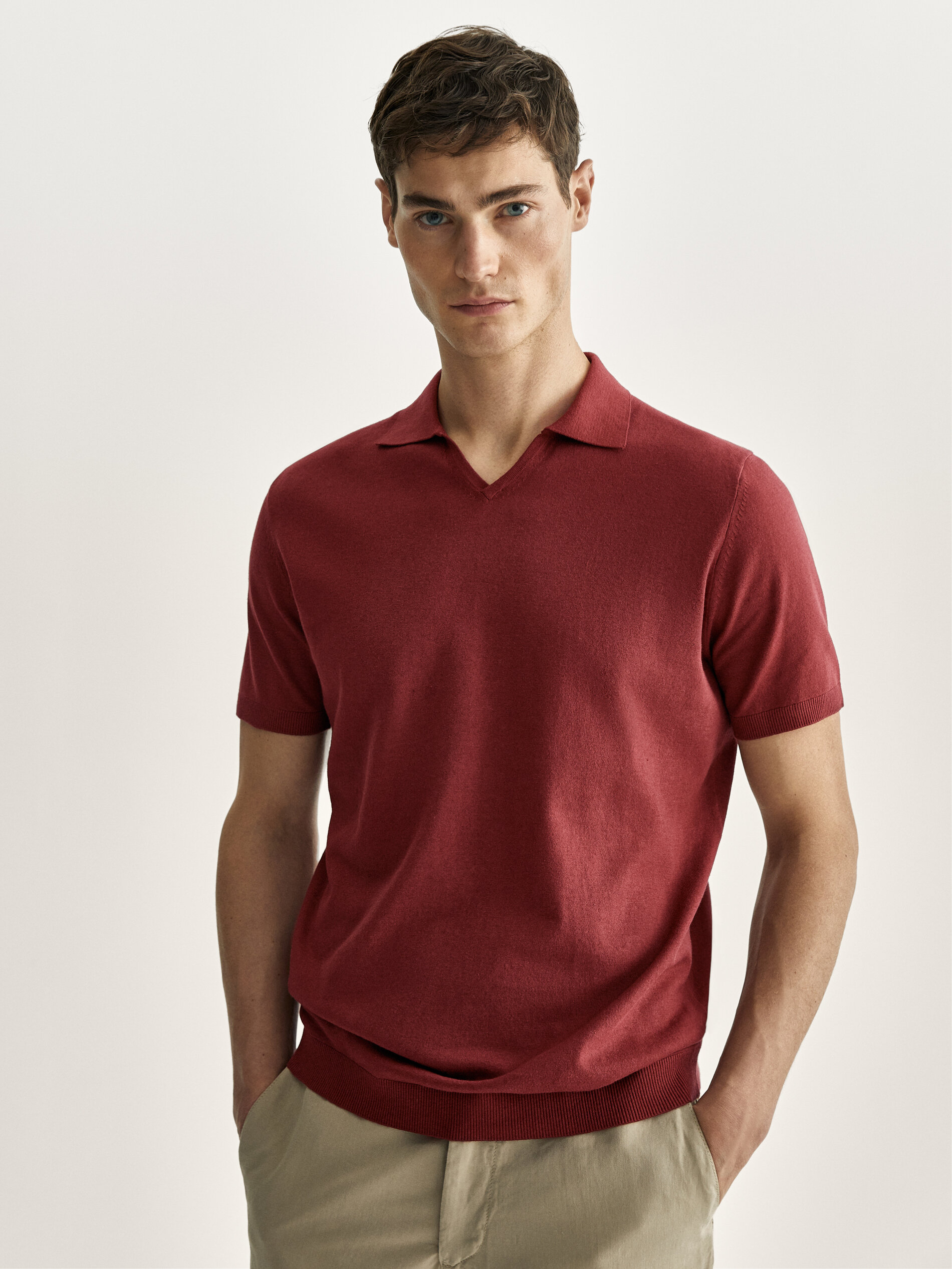 massimo dutti polo sweater