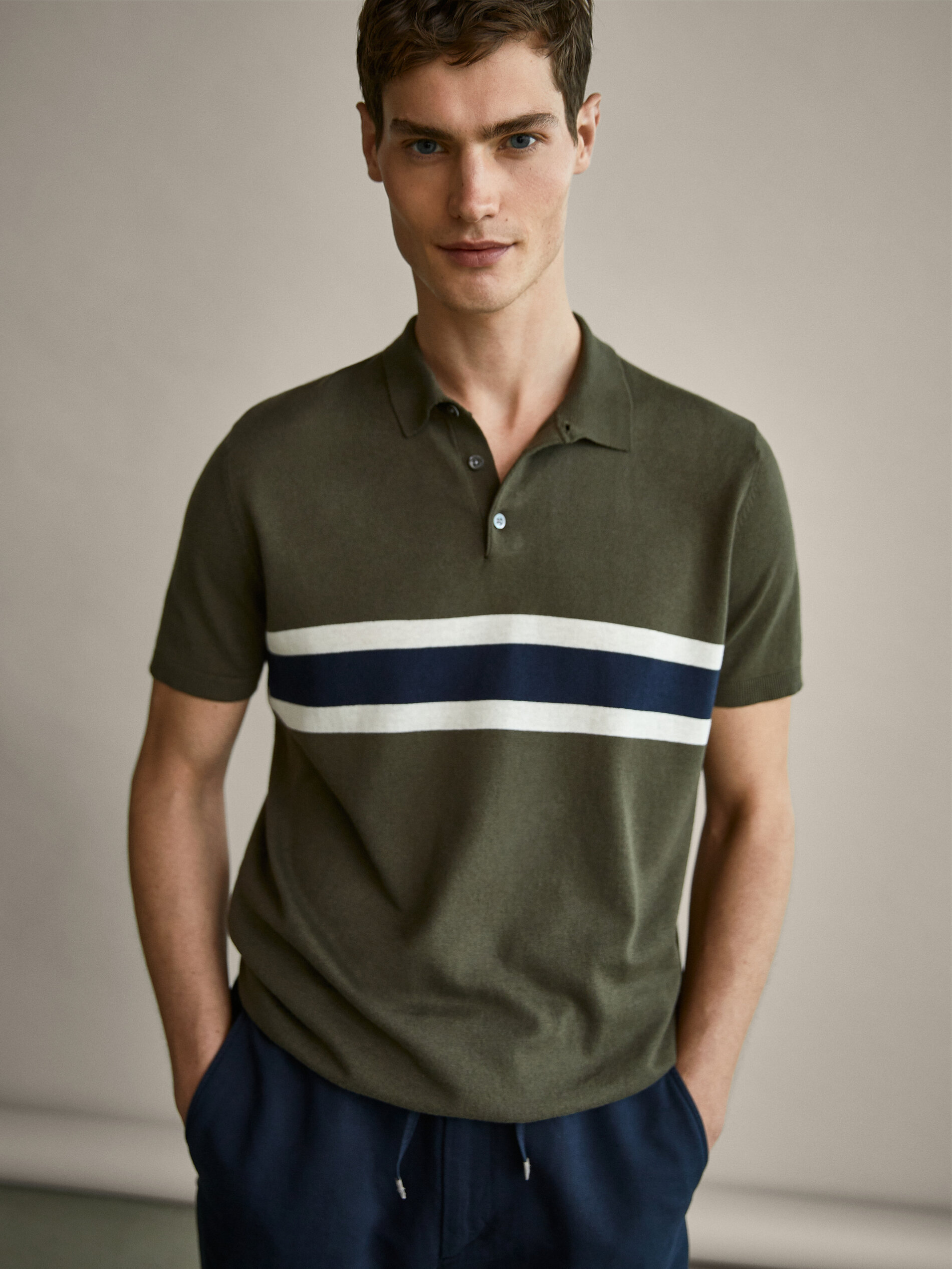 massimo dutti polo sweater