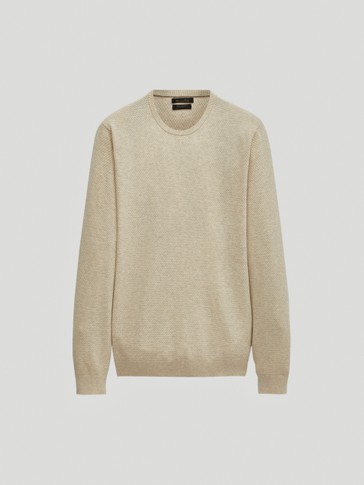 massimo dutti jacquard sweater