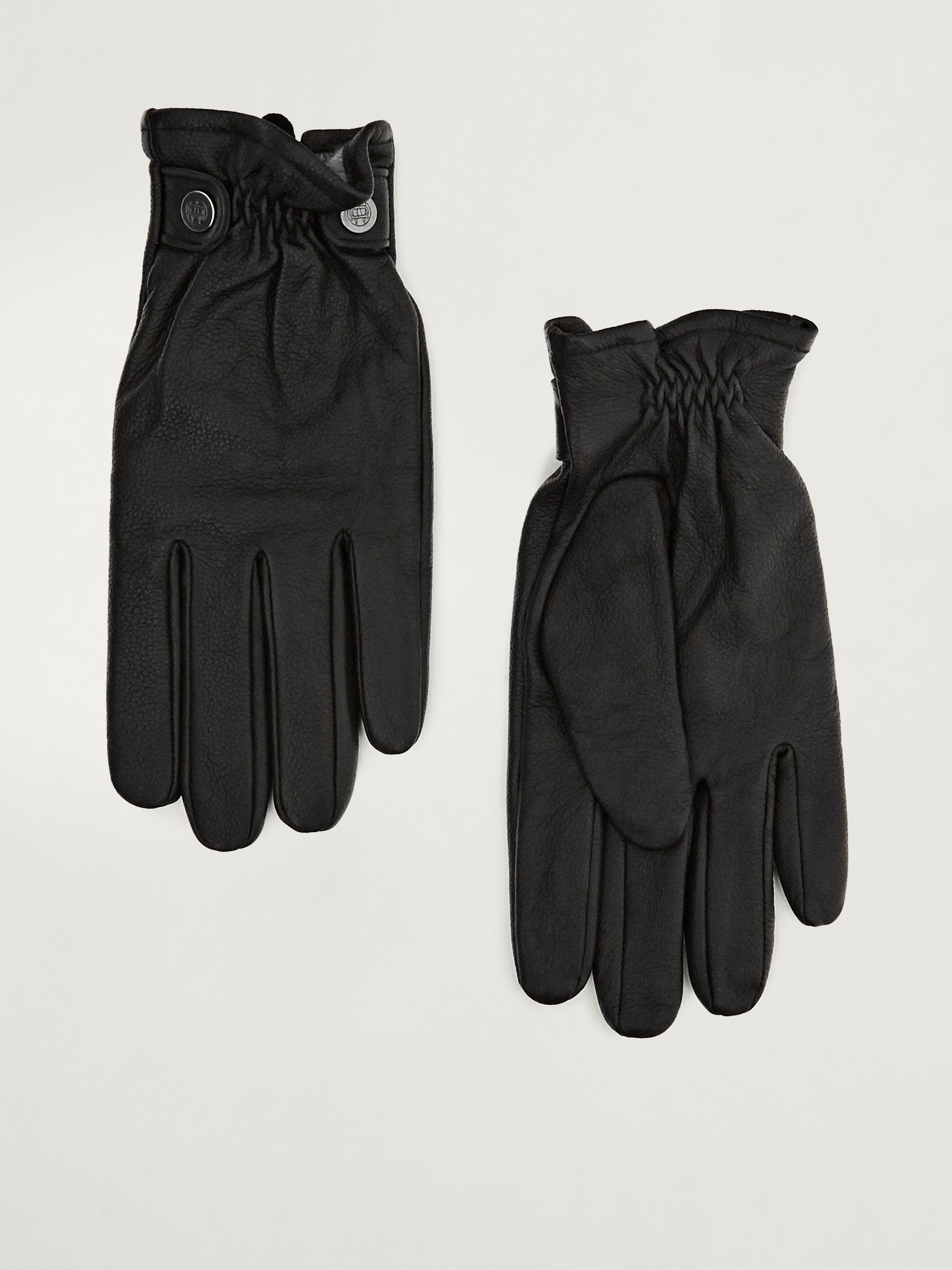 massimo dutti men's leather gloves