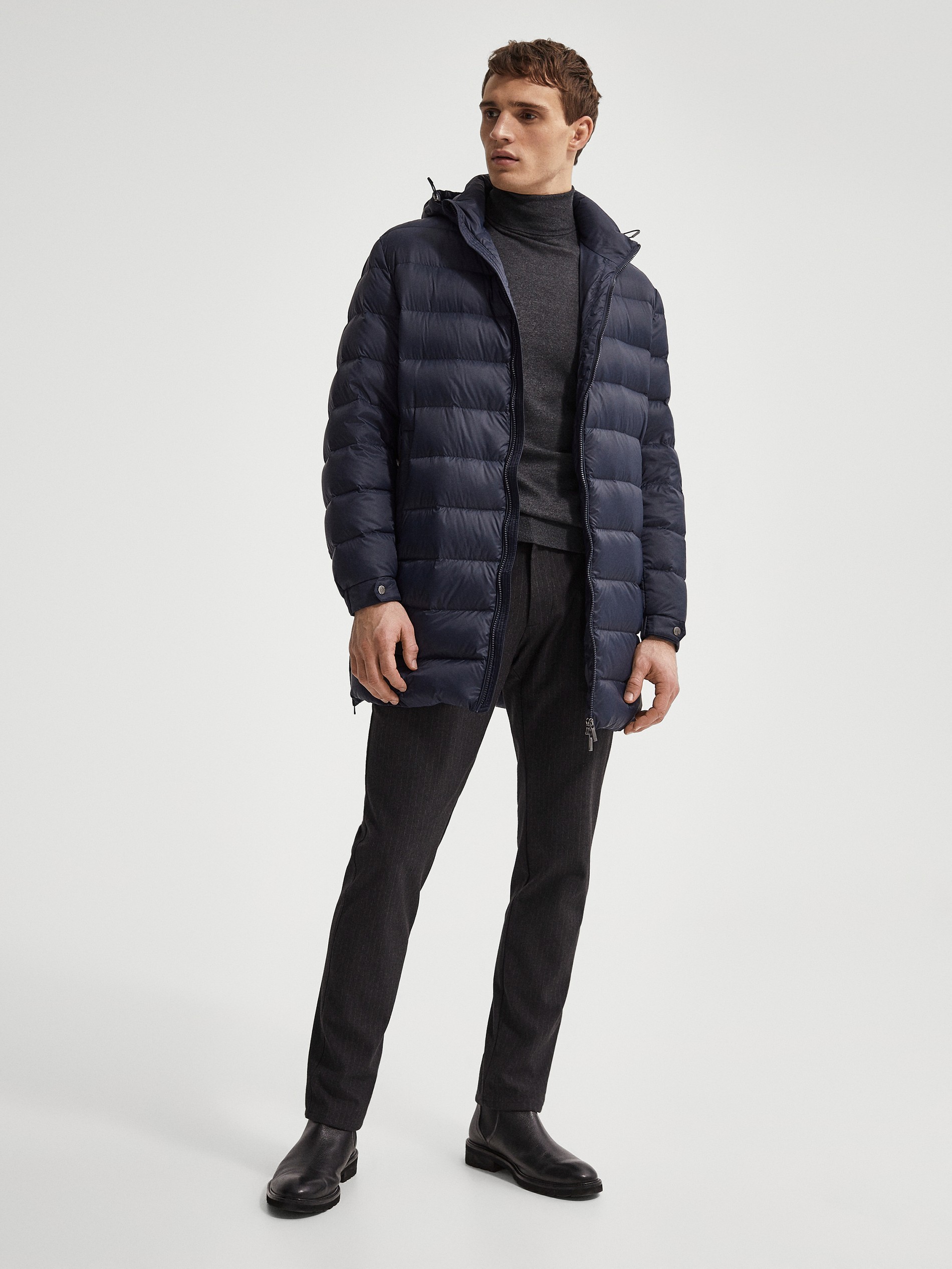 massimo dutti long puffer coat