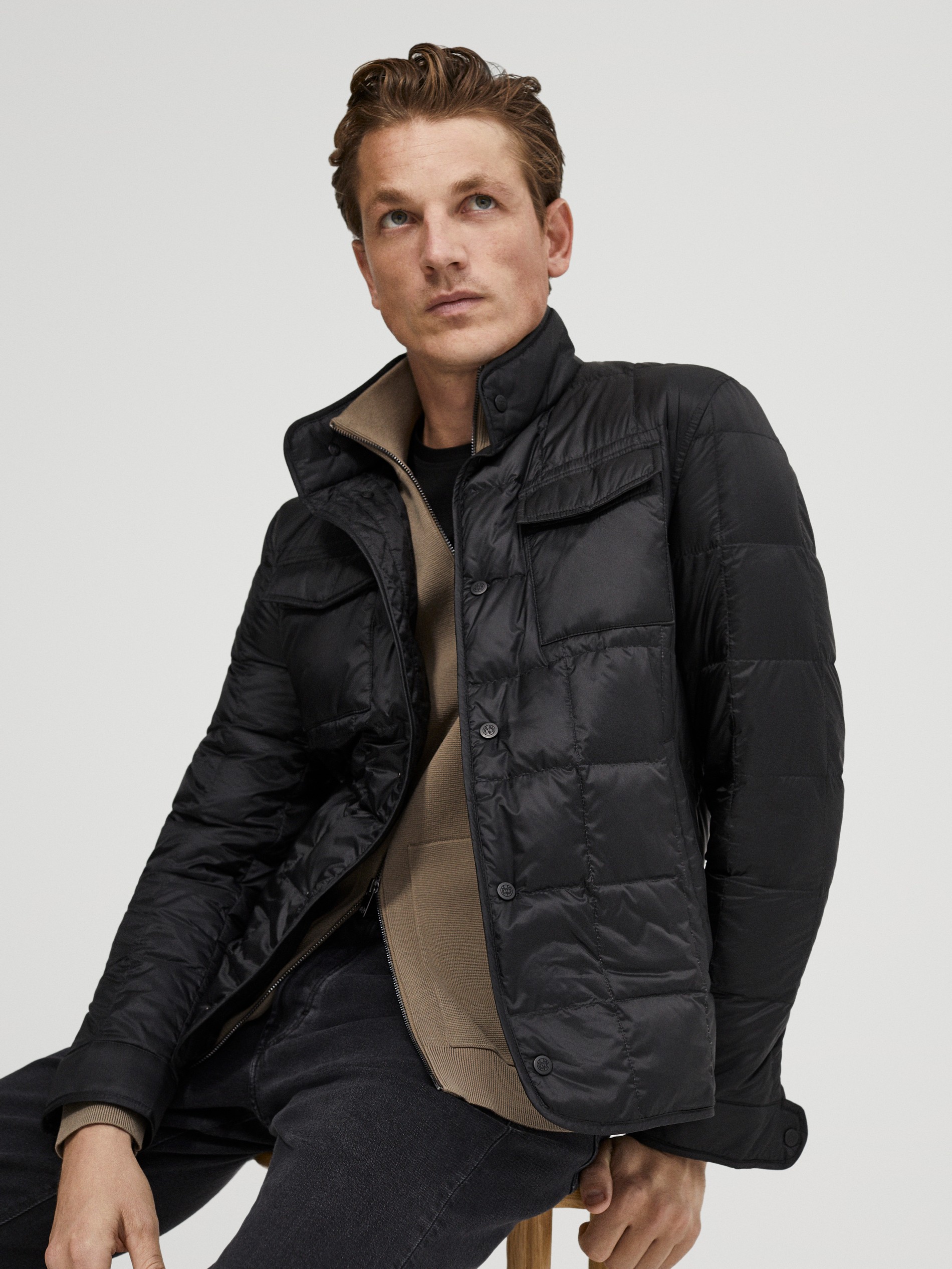 massimo dutti long puffer coat