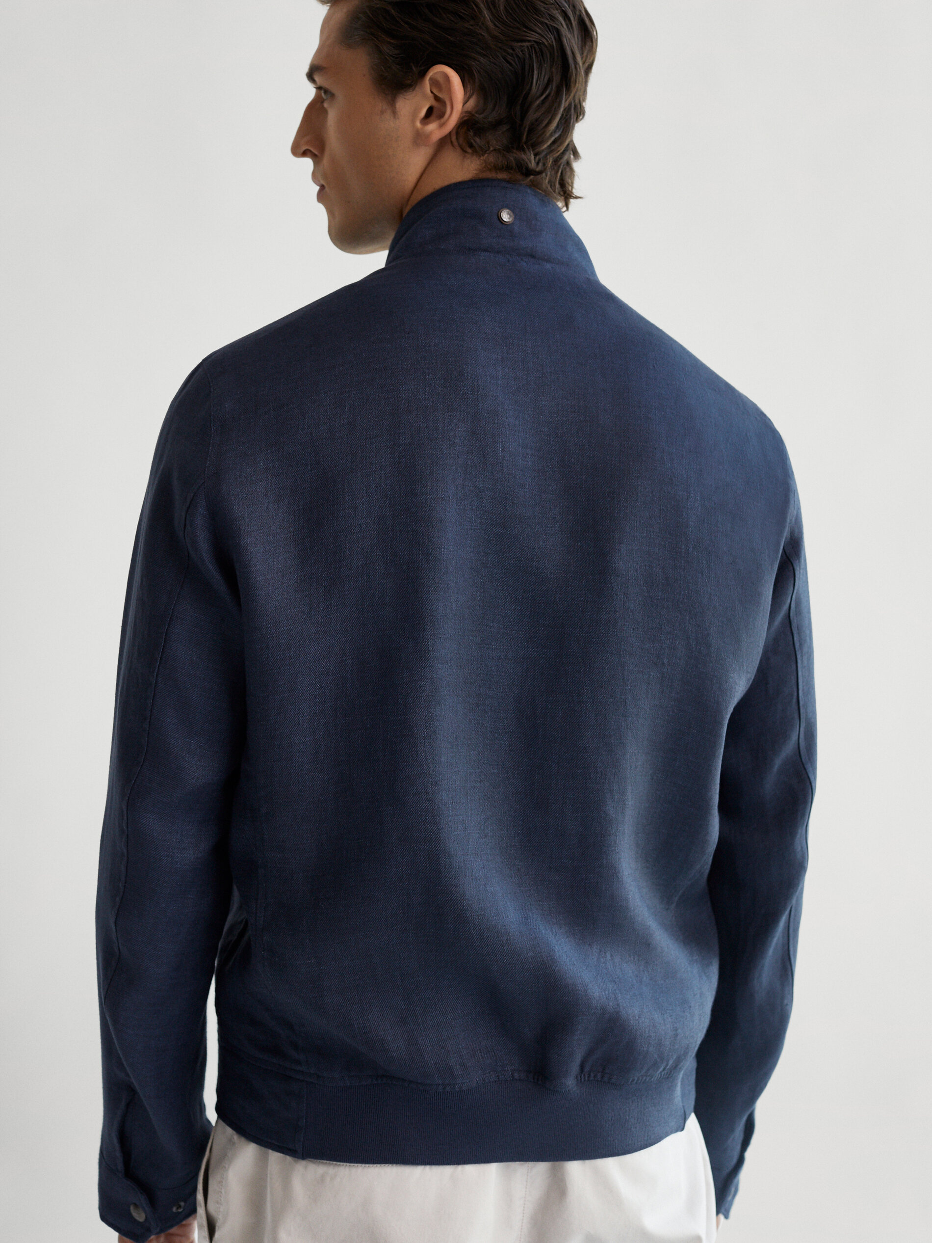 massimo dutti linen jacket