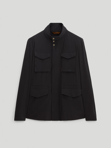 massimo dutti navy jacket