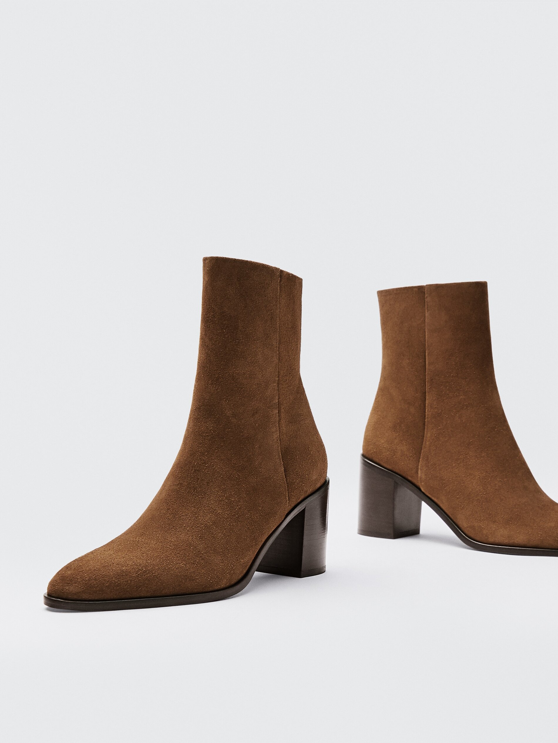 massimo dutti suede boots
