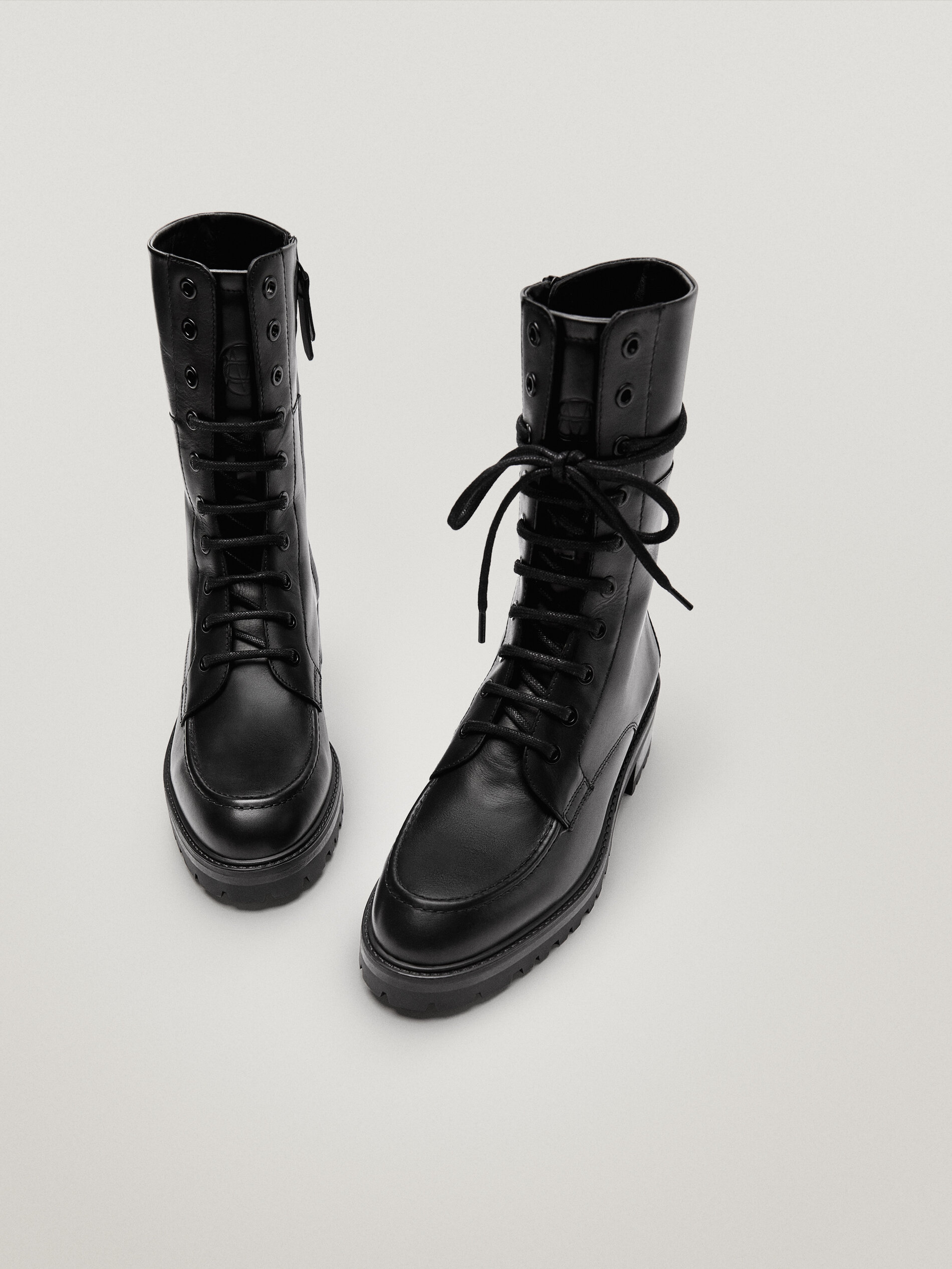 Combat boots massimo dutti Clearance