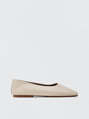 Massimo dutti ballet flats clearance