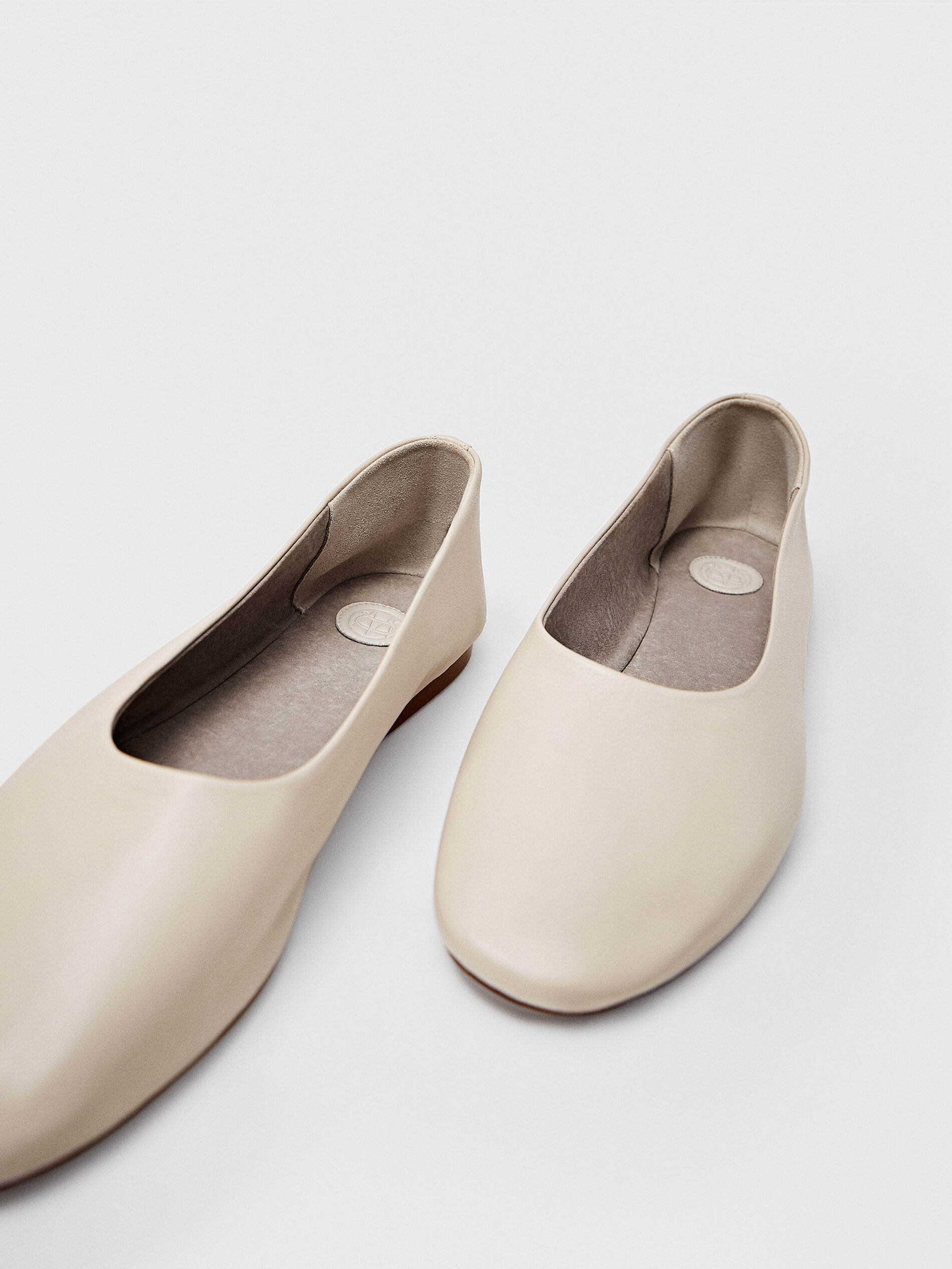 Massimo dutti ballet flats clearance