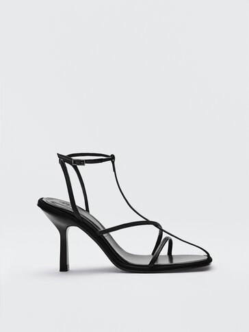 massimo dutti black sandals