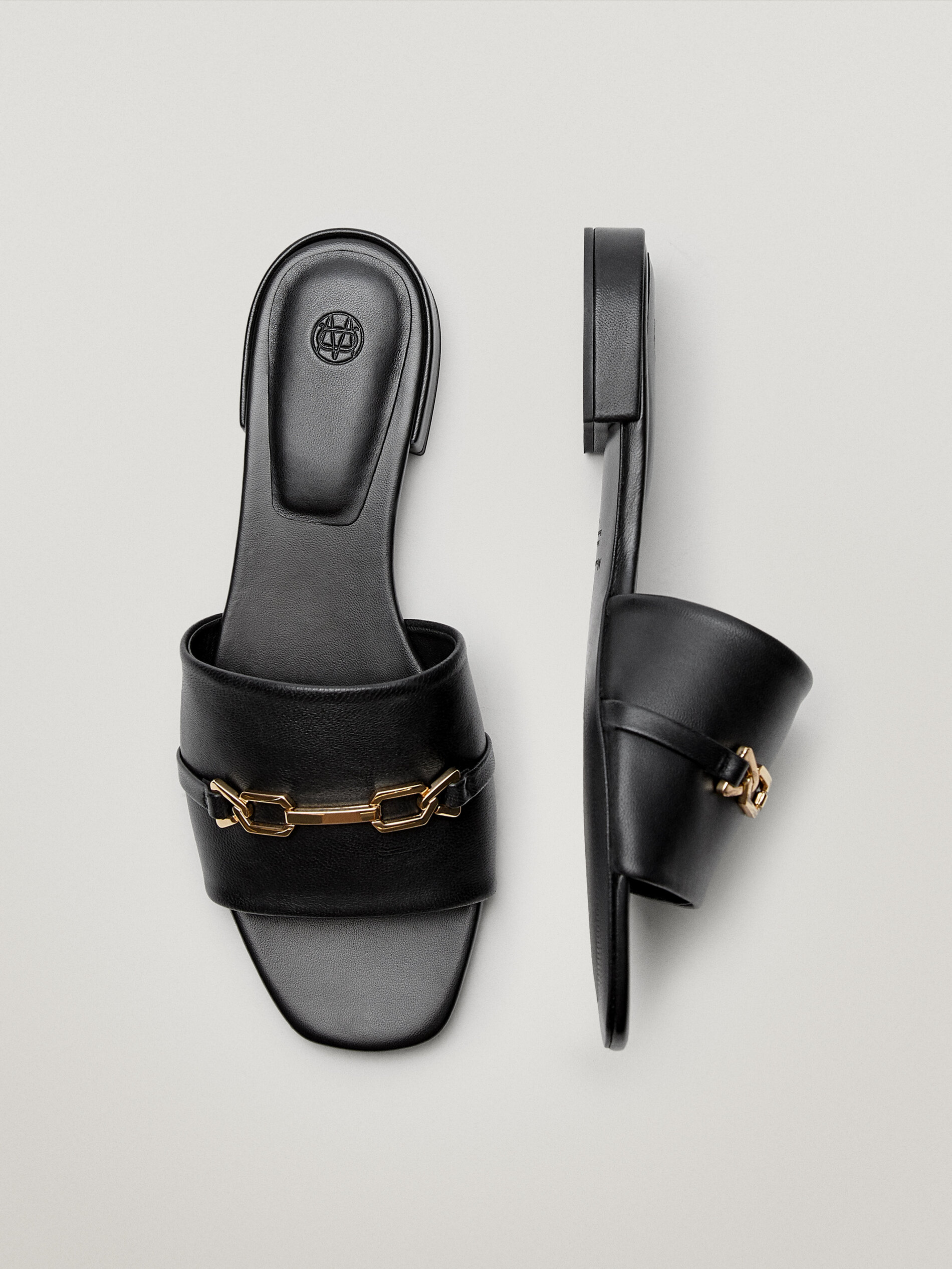 massimo dutti black sandals