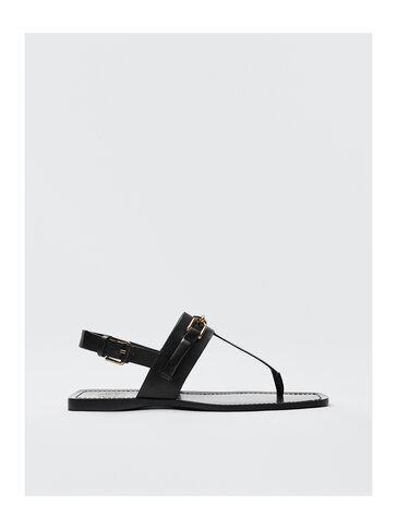massimo dutti black sandals