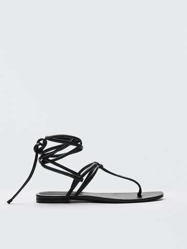 massimo dutti black sandals