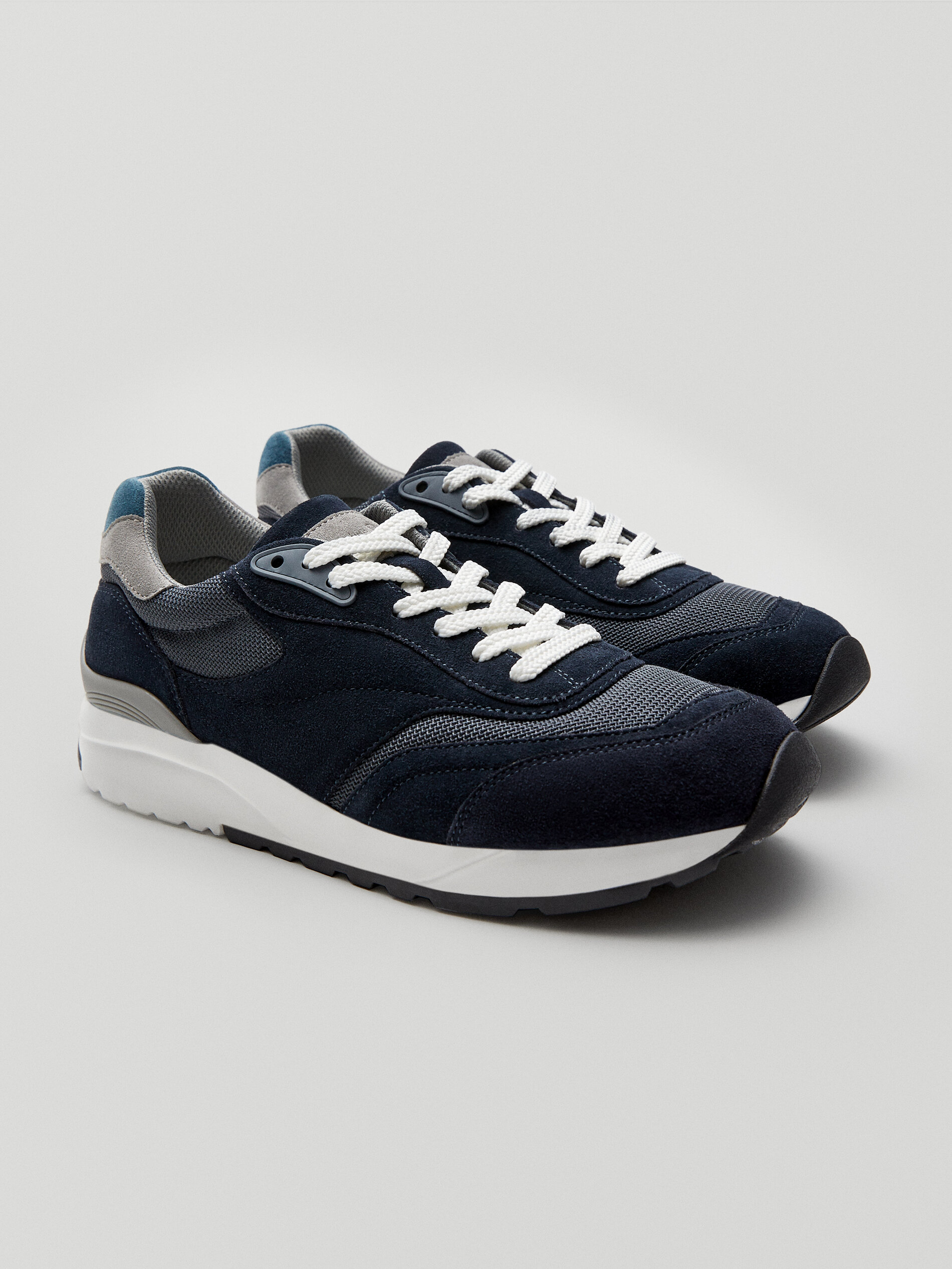 massimo dutti white leather sneakers