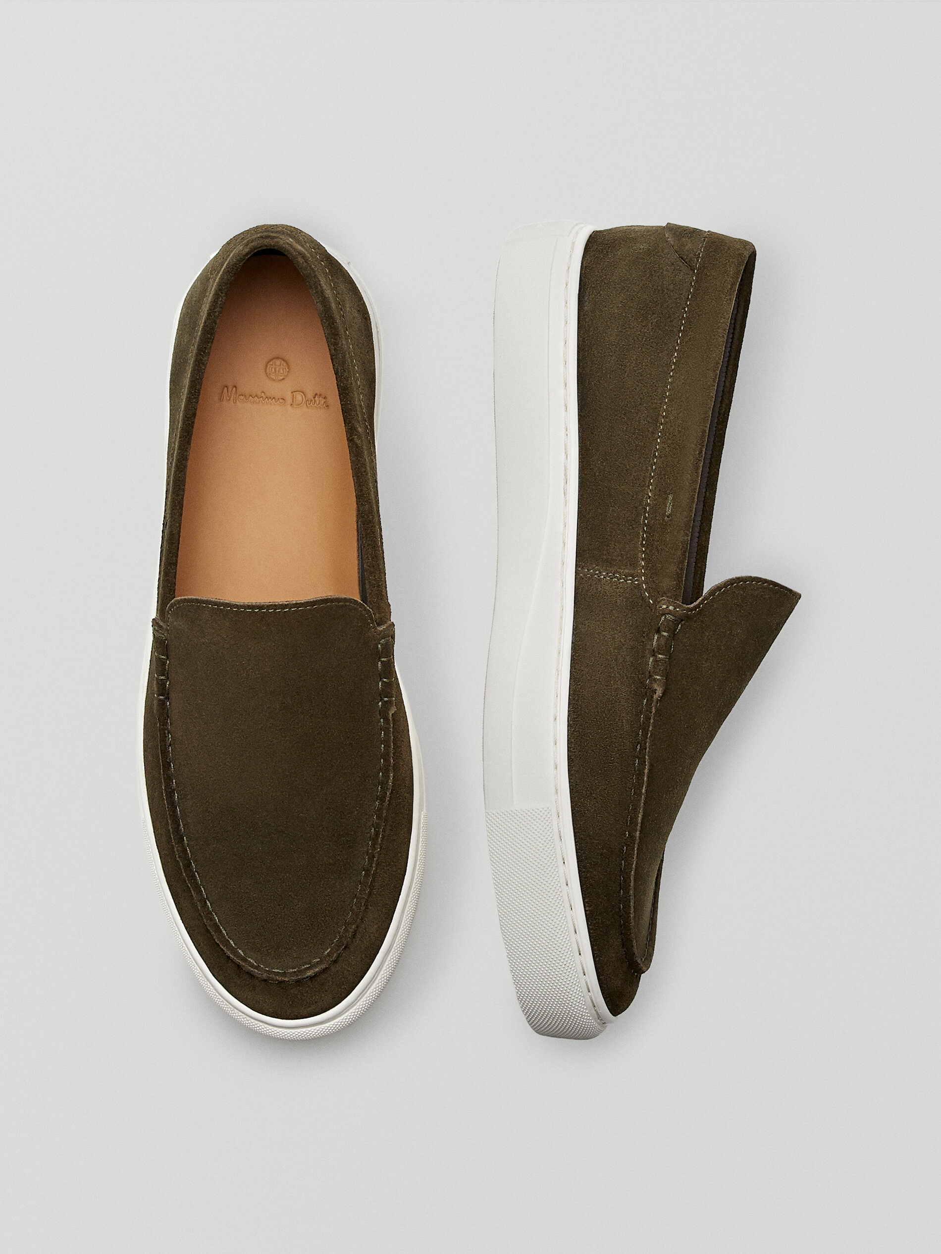 massimo dutti suede loafers