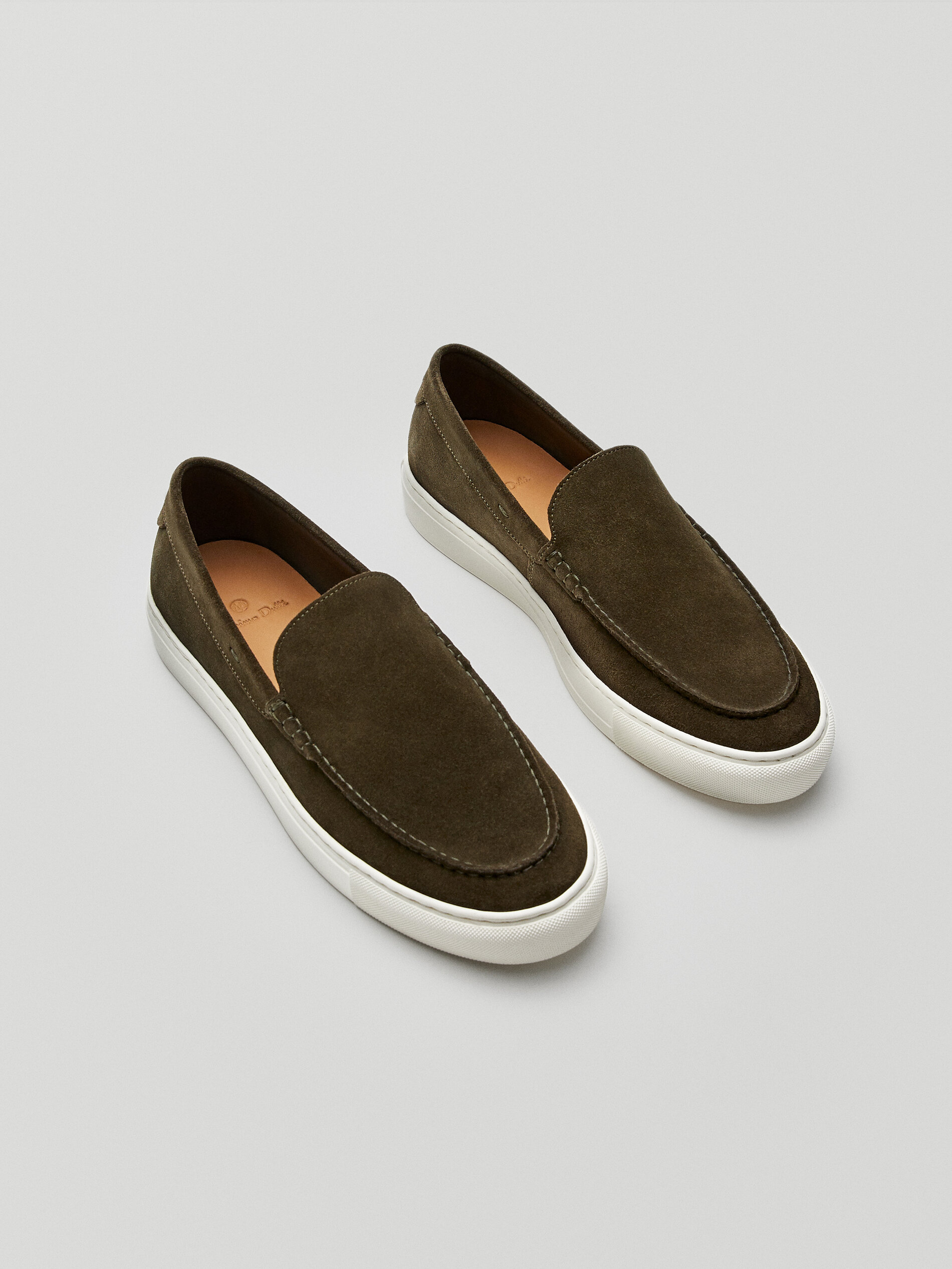 massimo dutti suede loafers