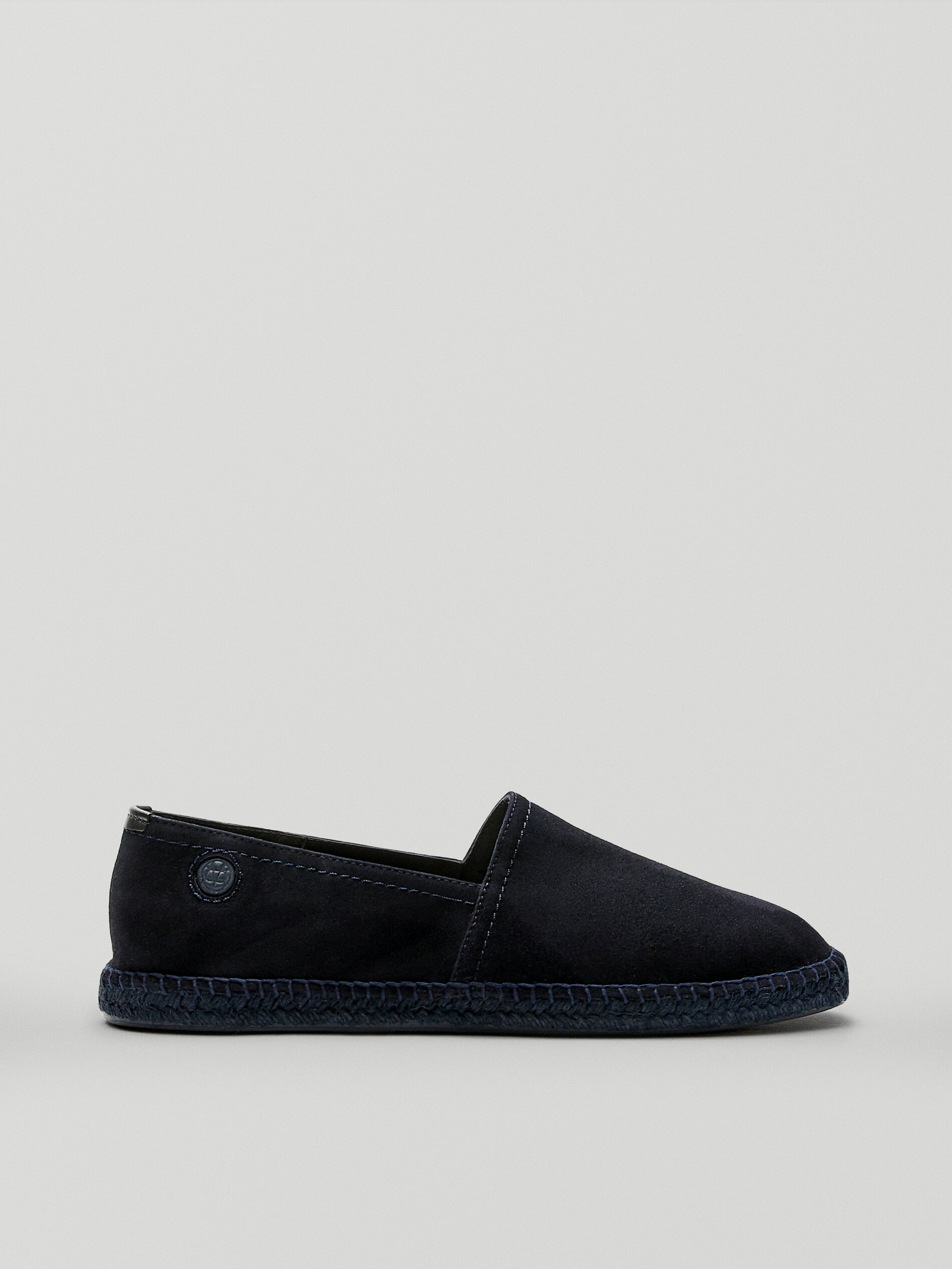 Blue leather espadrilles Clearance