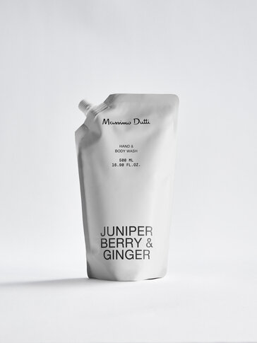 (500 ml) Recarga de sabonete líquido para mãos e corpo Juniper Berry & Ginger